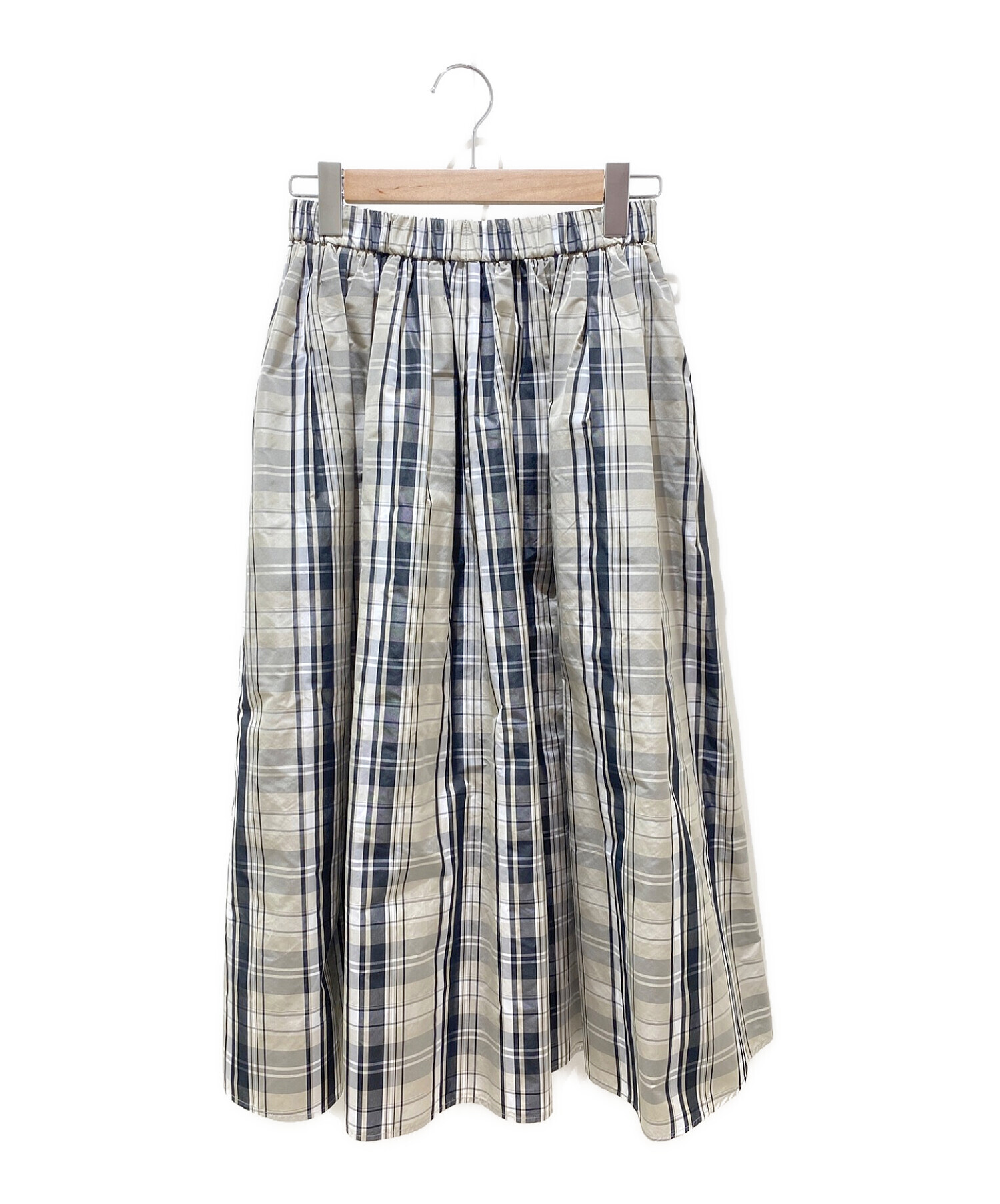 UNITED ARROWS タフタチェックスカート38 ユナイテッドアローズ UNITED