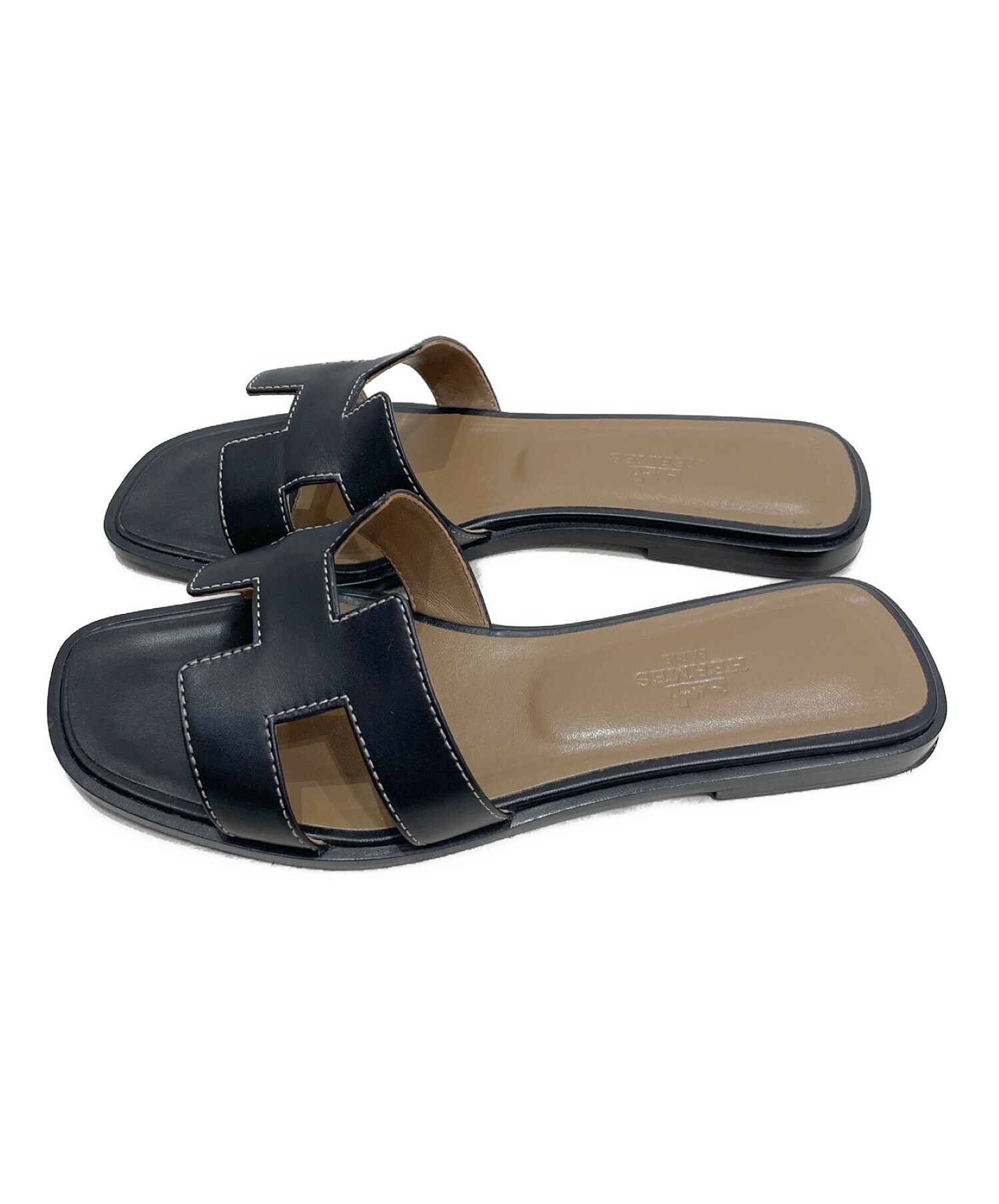 中古・古着通販】HERMES (エルメス) オラン ブラック サイズ:36 1/2