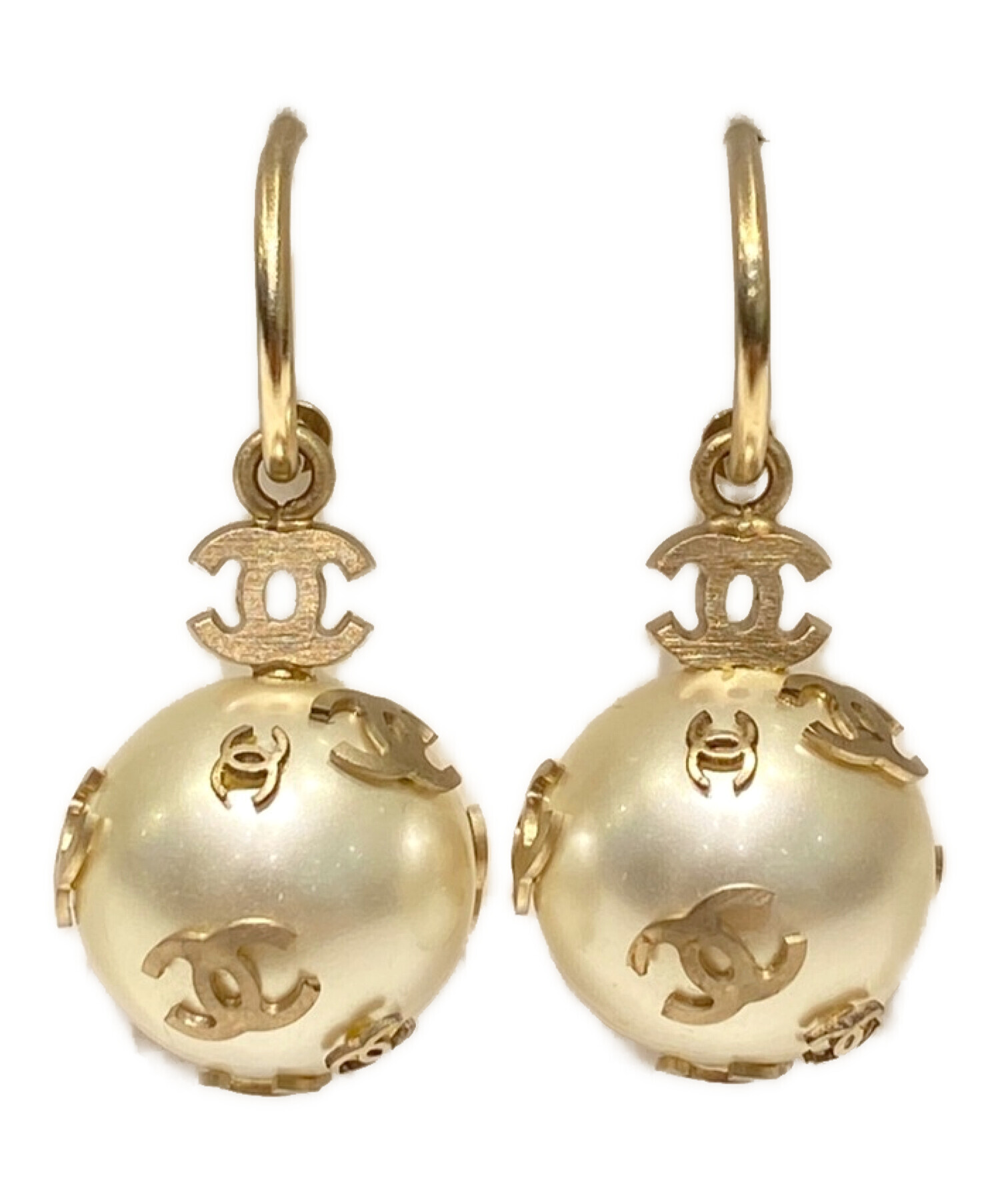 中古・古着通販】CHANEL (シャネル) スイングパールピアス｜ブランド 