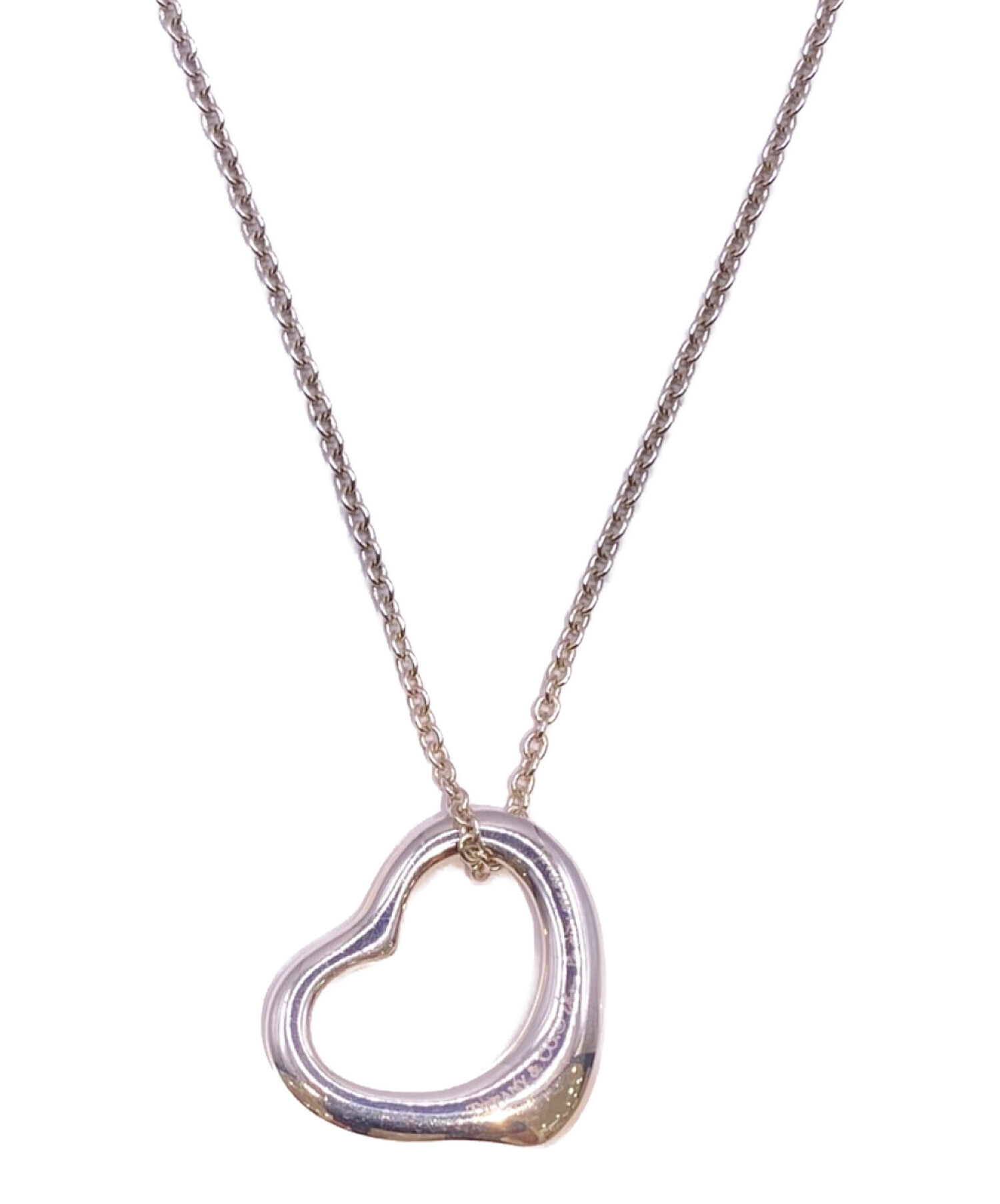 Tiffany & Co. シルバーオープン ハートネックレスM 中古 中古・古着通販】TIFFANY & Co. (ティファニー) オープンハート