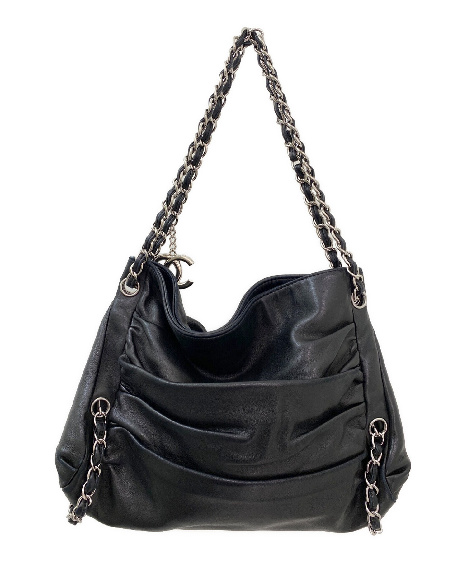 中古・古着通販】CHANEL (シャネル) ココチャームチェーンギャザー