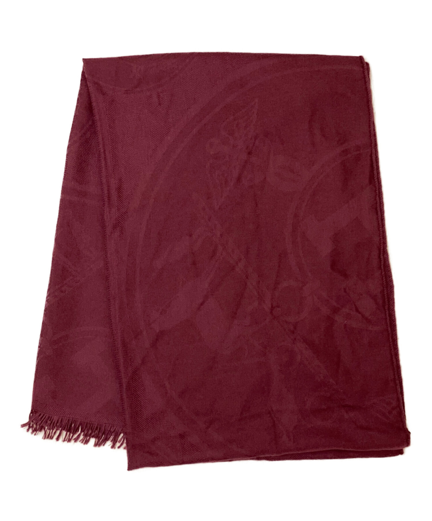 エルメス　希少なコットンストール　新品未使用 中古・古着通販】HERMES (エルメス) 大判ストール ボルドー｜ブランド
