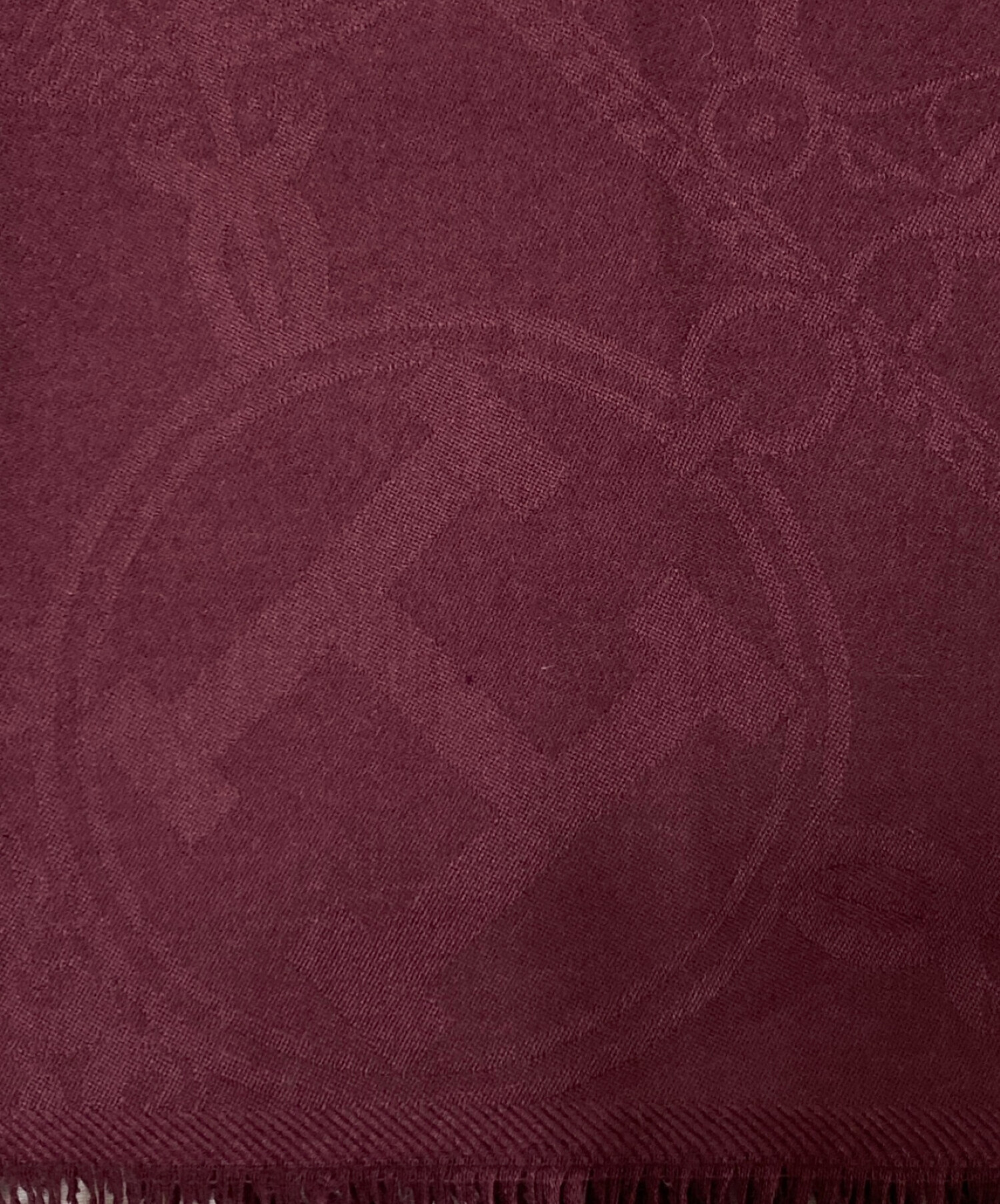 中古・古着通販】HERMES (エルメス) 大判ストール ボルドー｜ブランド