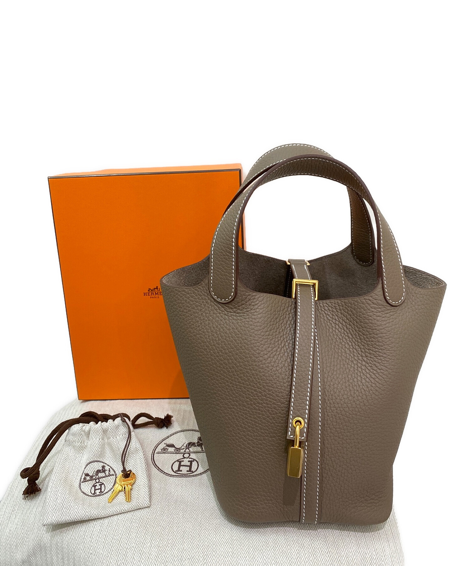 中古・古着通販】HERMES (エルメス) ピコタンロックPM エトゥープ