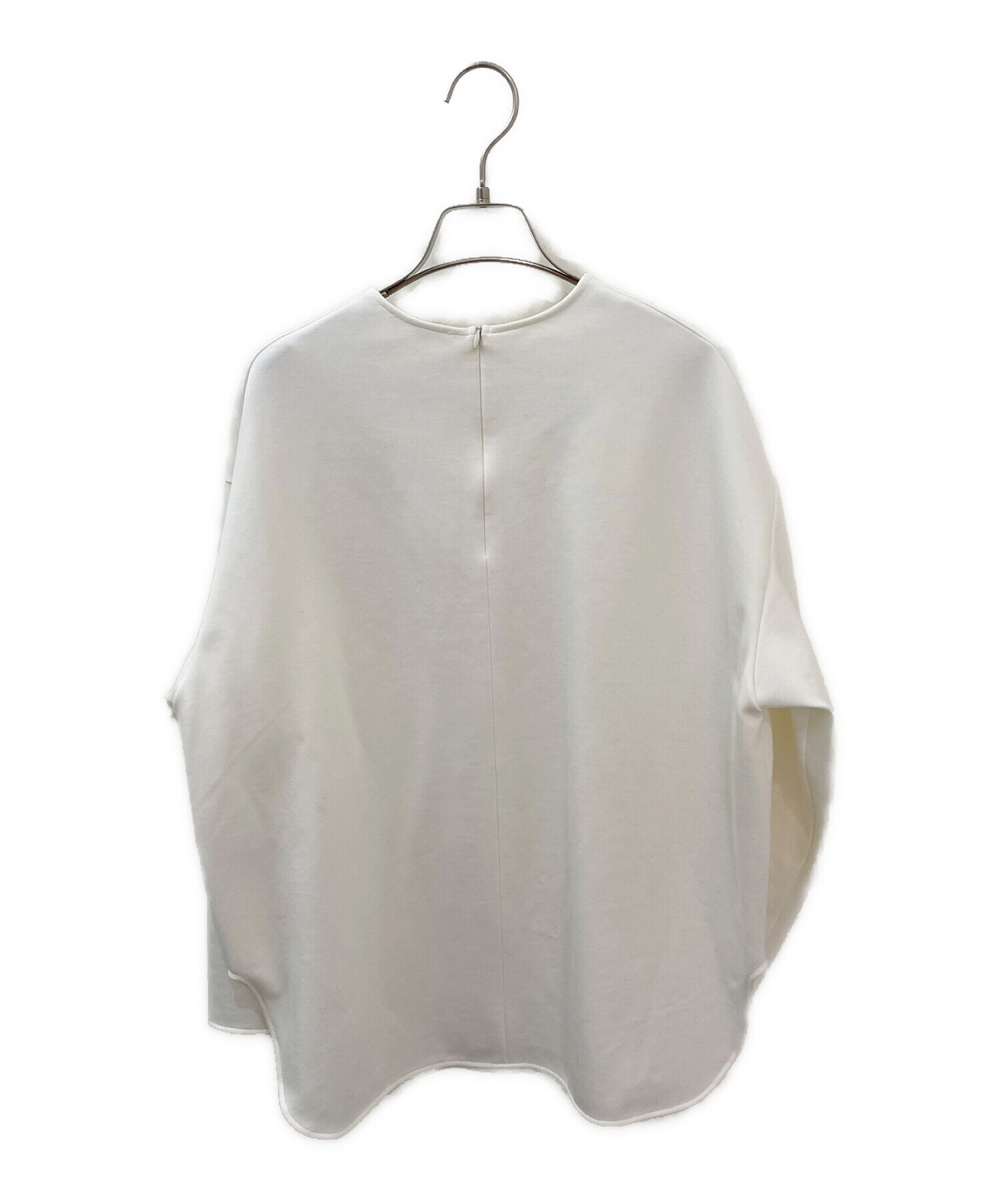 未使用タグ✳︎yori ヨリドライコンパクト裏毛フレアTee 中古・古着通販】YORI (ヨリ) ぬくぬくTeeブラウス ホワイト サイズ