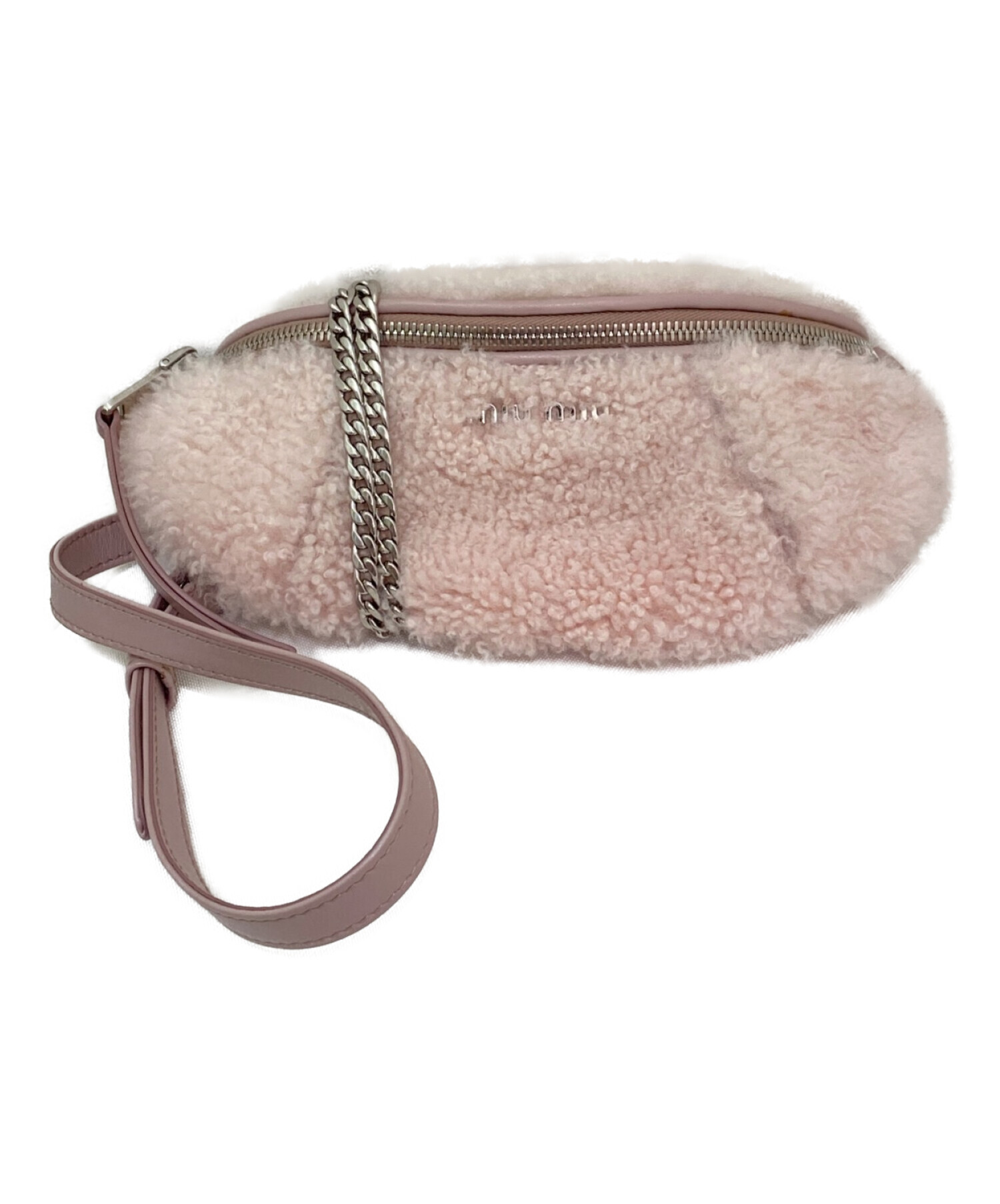 中古・古着通販】MIU MIU (ミュウミュウ) 2WAYボアバッグ ピンク