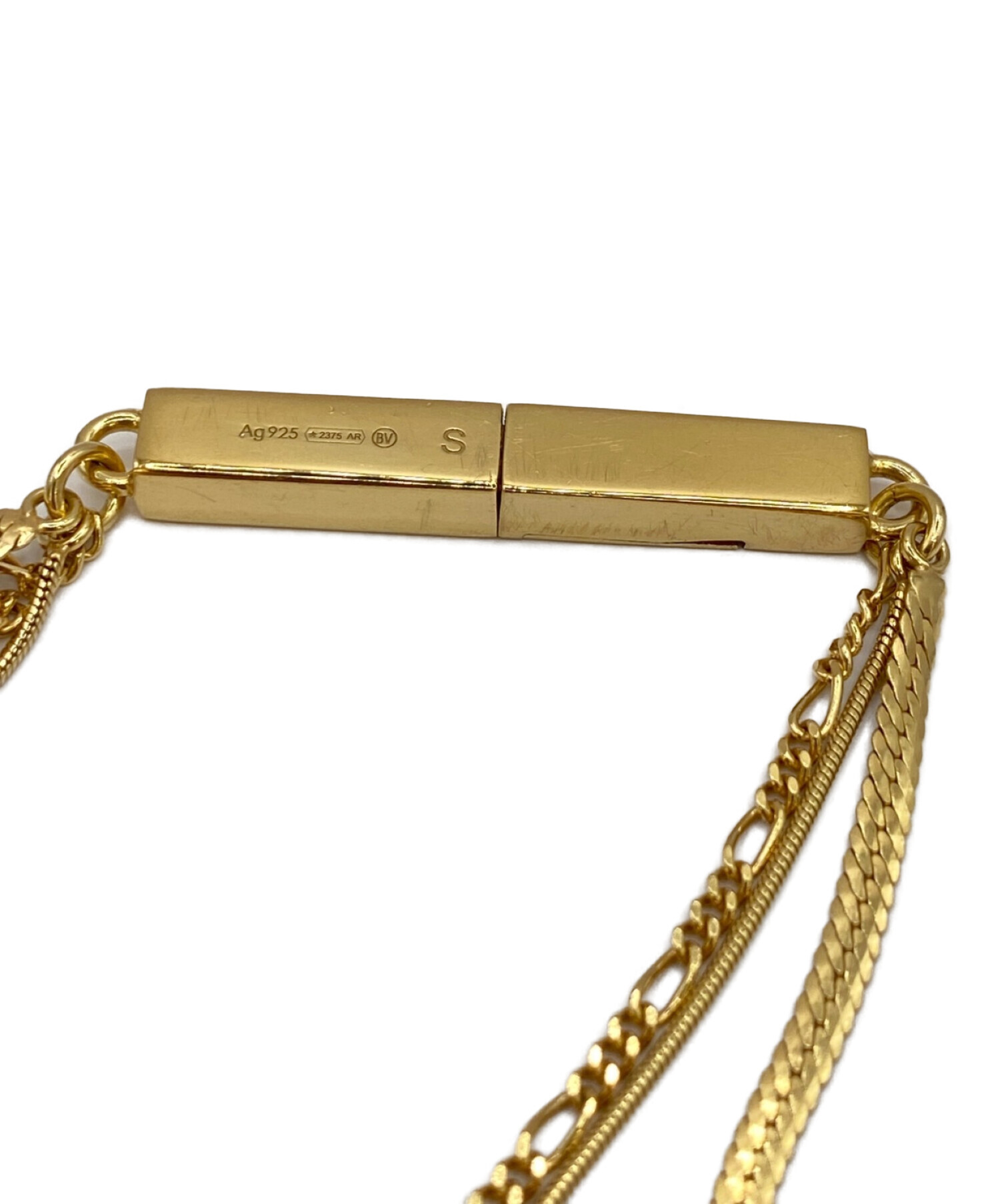 中古・古着通販】BOTTEGA VENETA (ボッテガベネタ) トリプルチェーン