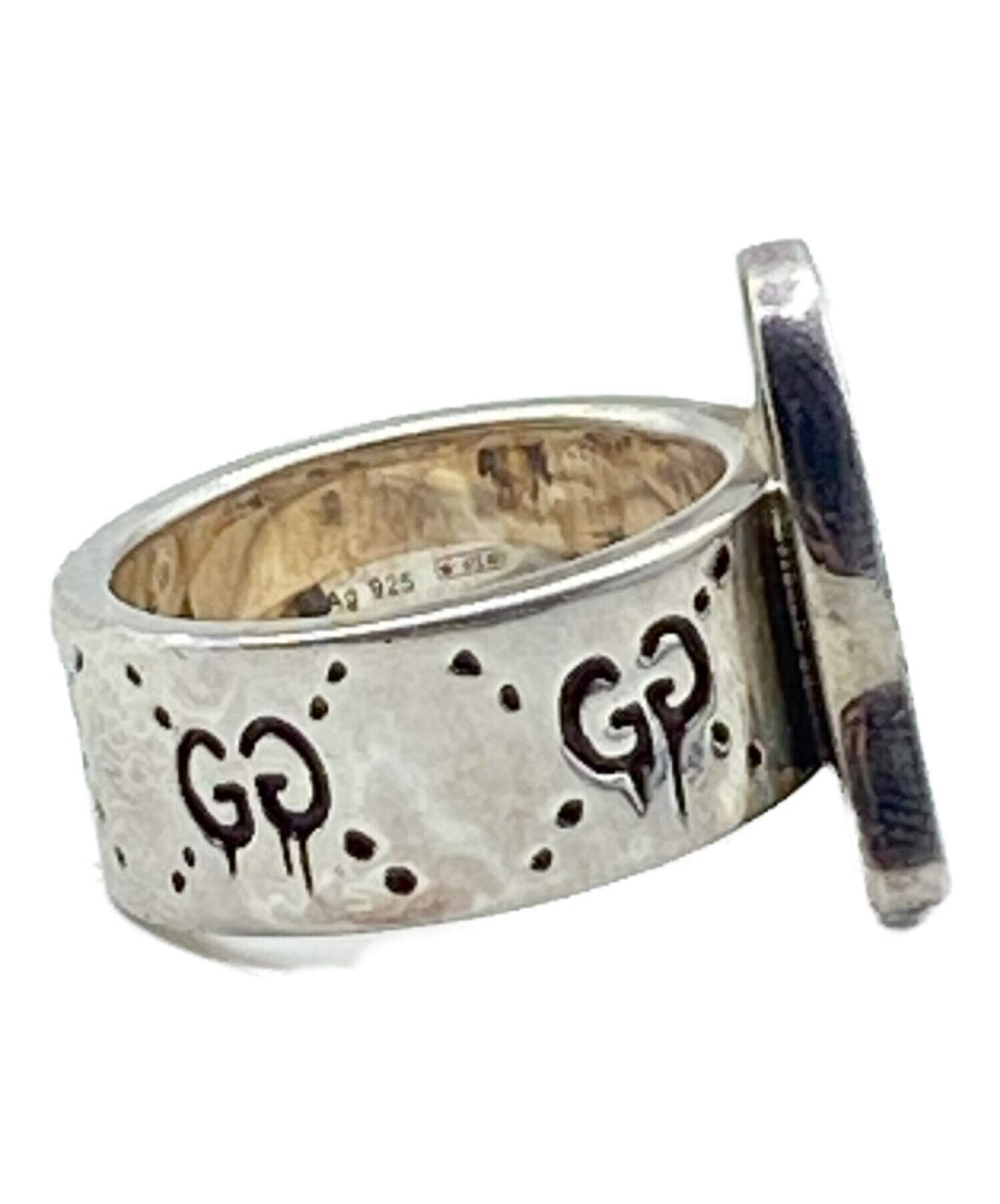 中古・古着通販GUCCI (グッチ) ゴーストリング シルバー サイズ:13 中古・古着通販GUCCI (グッチ) ゴーストリング シルバー サイズ:13