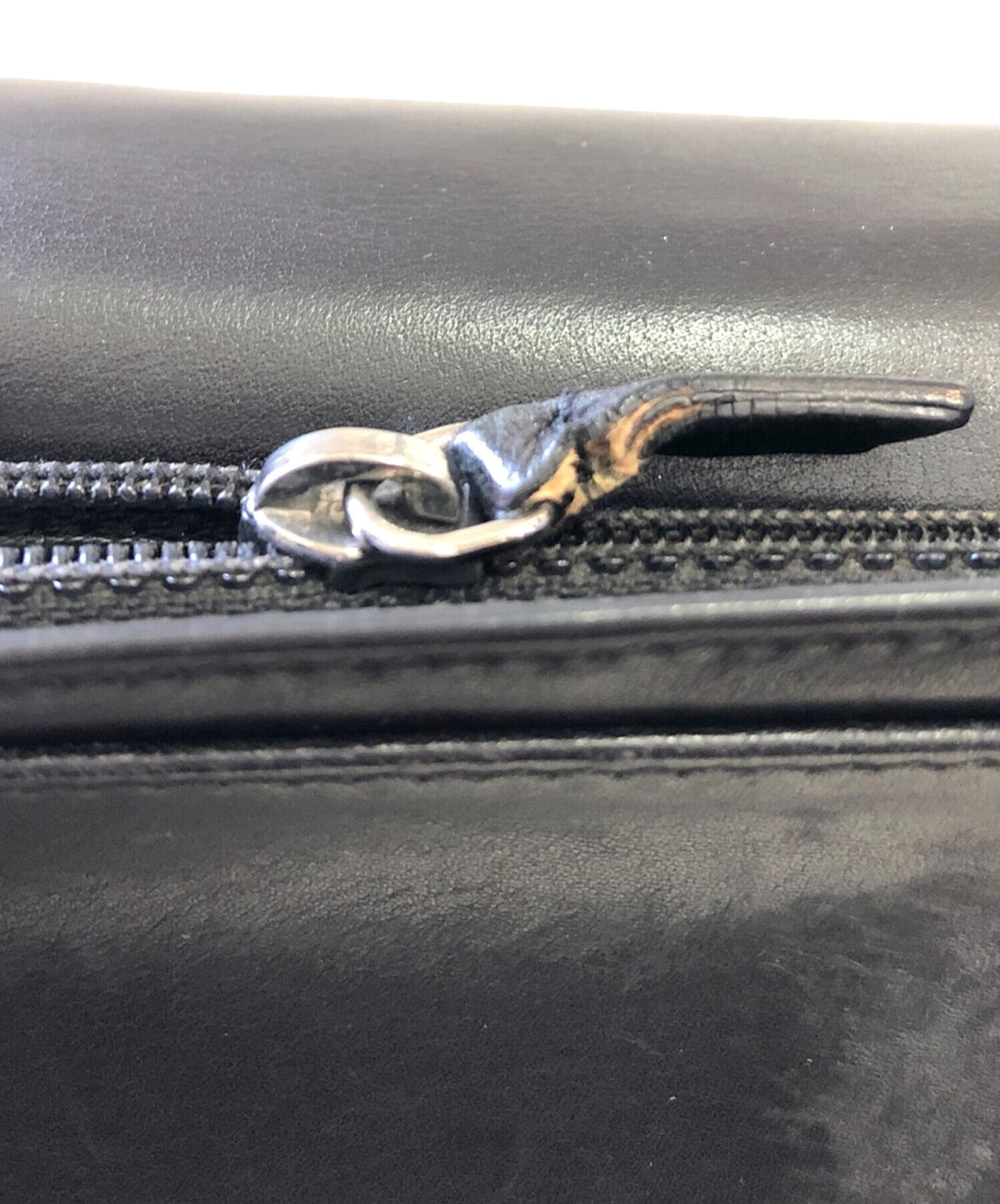 中古・古着通販】CHANEL (シャネル) レザーウォレット ブラック 