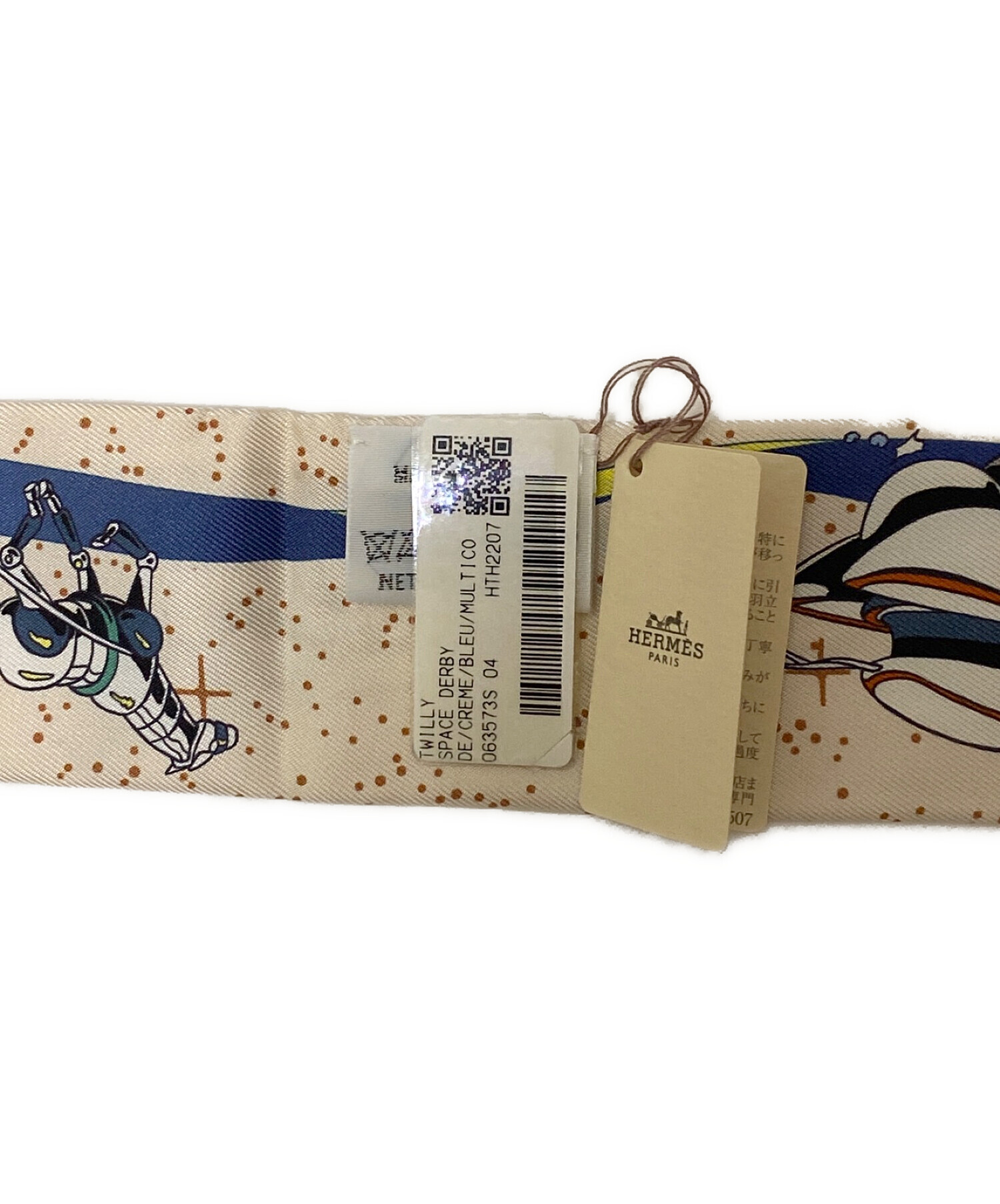 エルメス　ツイリー　 twilly/SPACE DERBY✨✨ 未使用品 中古・古着通販】HERMES (エルメス) TWILLY SPACE DERBY ツイリー