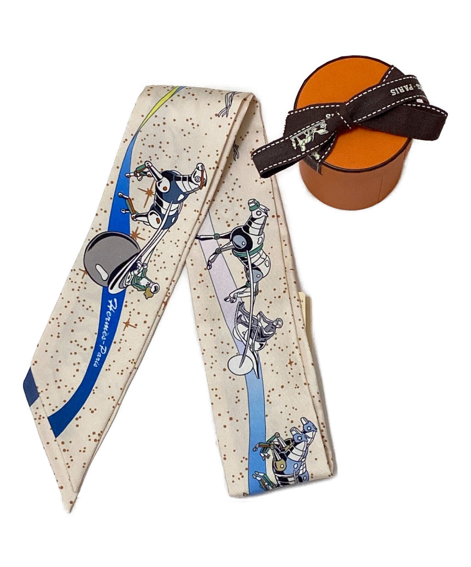 中古・古着通販】HERMES (エルメス) TWILLY SPACE DERBY ツイリー