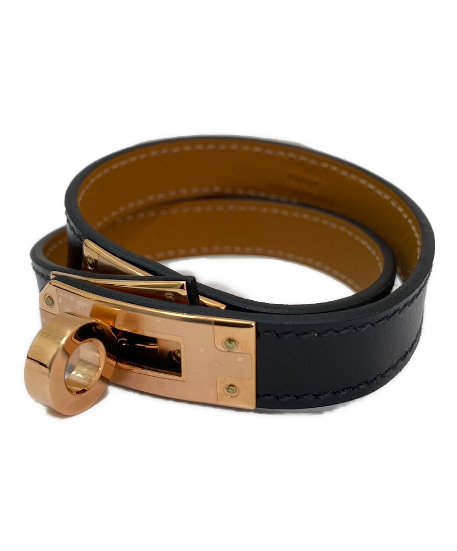 中古・古着通販】HERMES (エルメス) ケリーブレスレット ブラック 