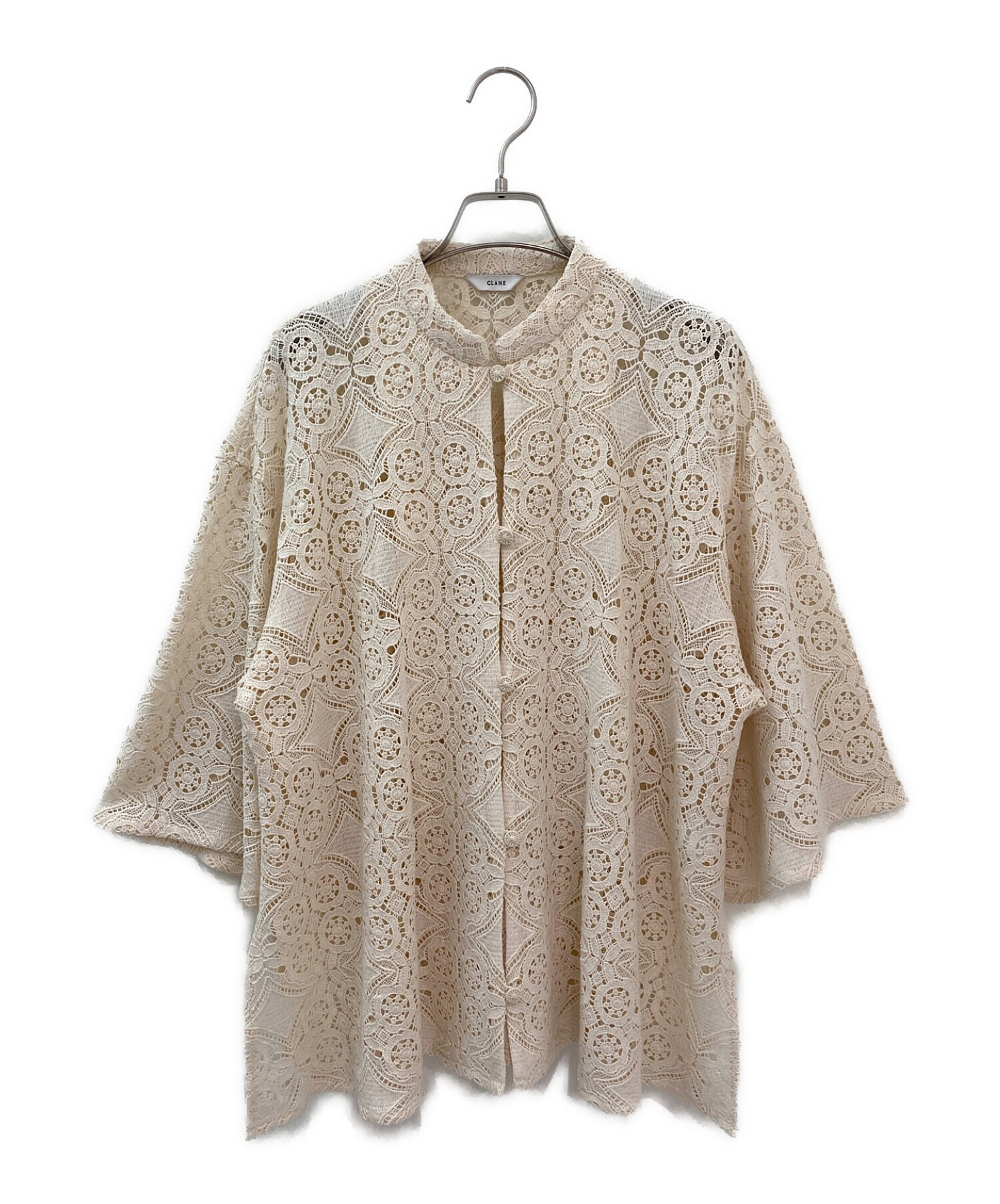 中古・古着通販】CLANE (クラネ) CHEMICAL LACE OVER CHINA SHIRT