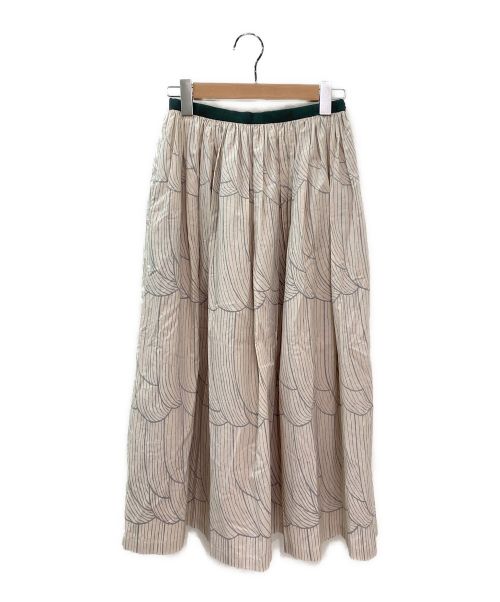 1596　mina perhonen sulka フレアスカート　グレー　38 中古・古着通販】mina perhonen (ミナ ペルホネン) sulka