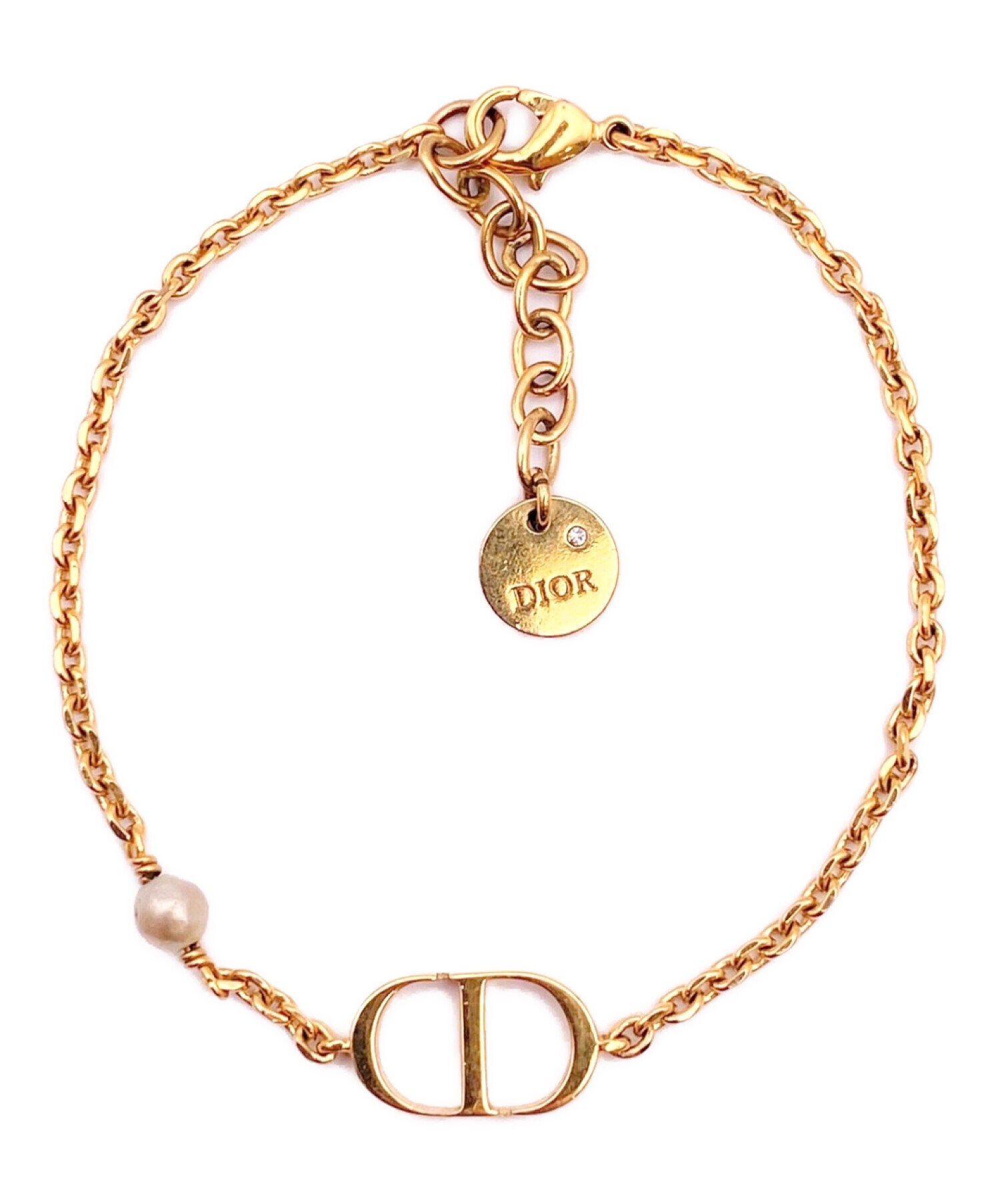 DIOR Petit CD ディオール　ブレスレット 楽天市場】Dior ディオール Petit CD Pearl Bracelet ブレスレット