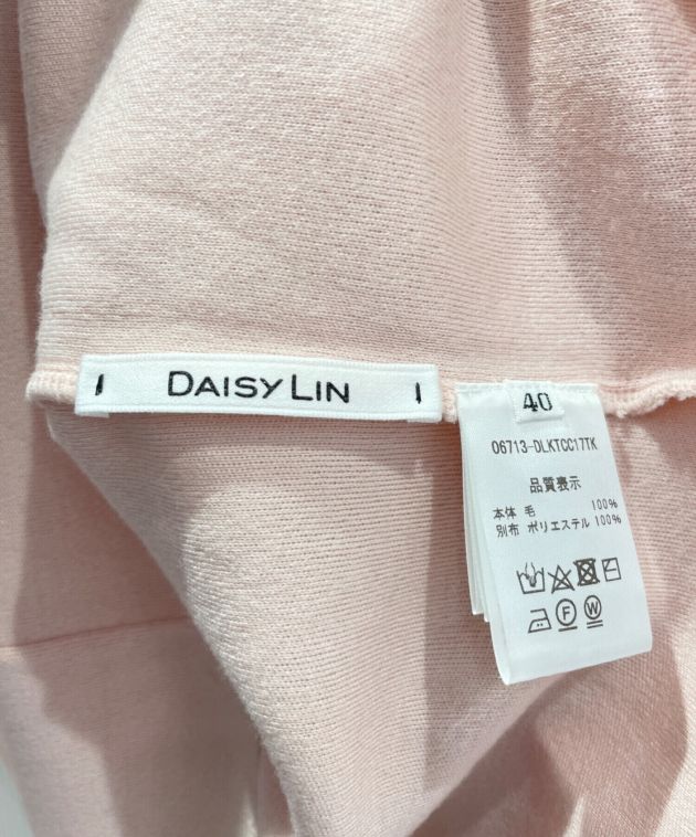 中古・古着通販】DAISY LIN (デイジーリン) フリル袖切替ニット ピンク
