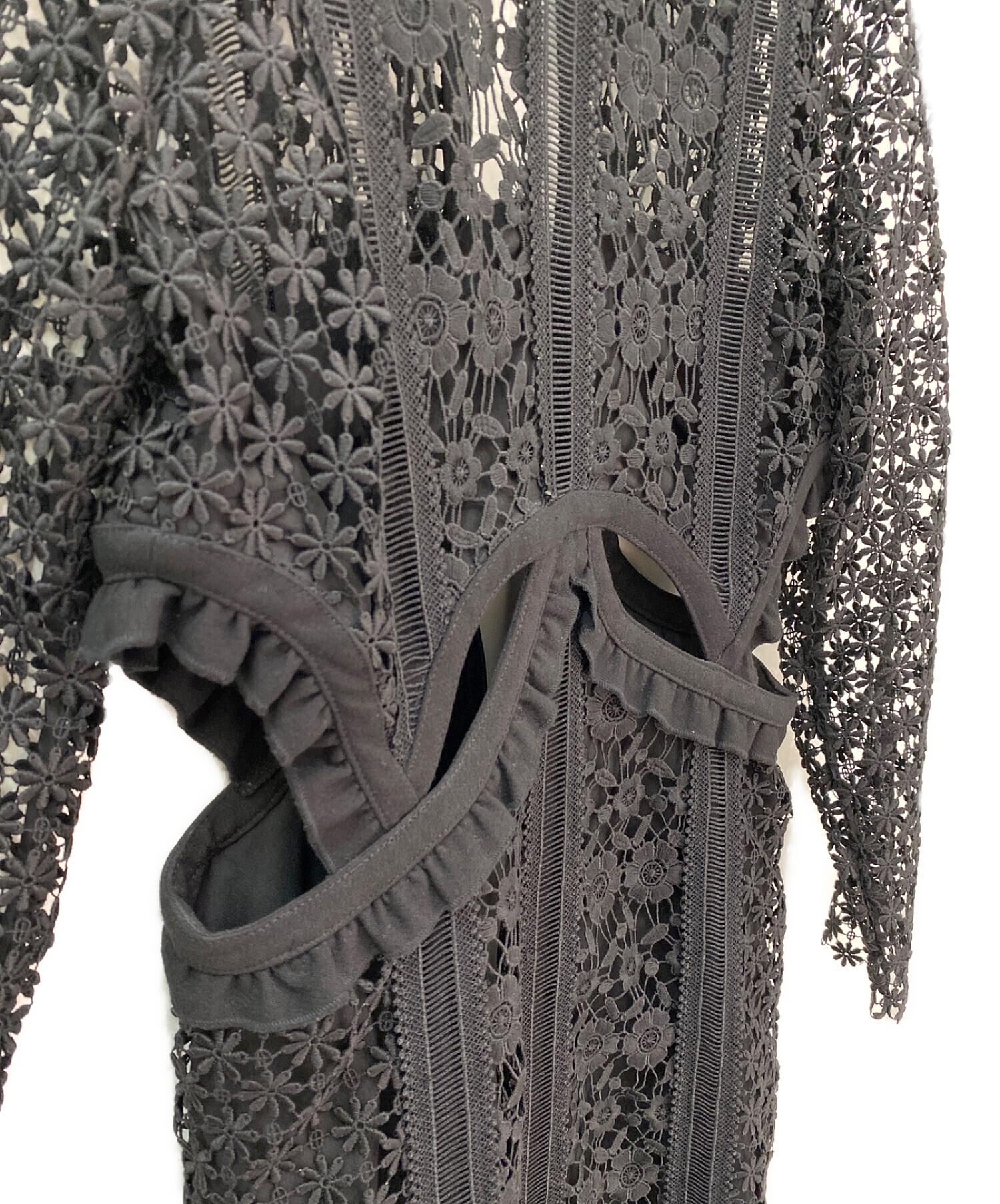 セルフポートレイト self-portrait サイズ4 XL - ダークネイビー×白