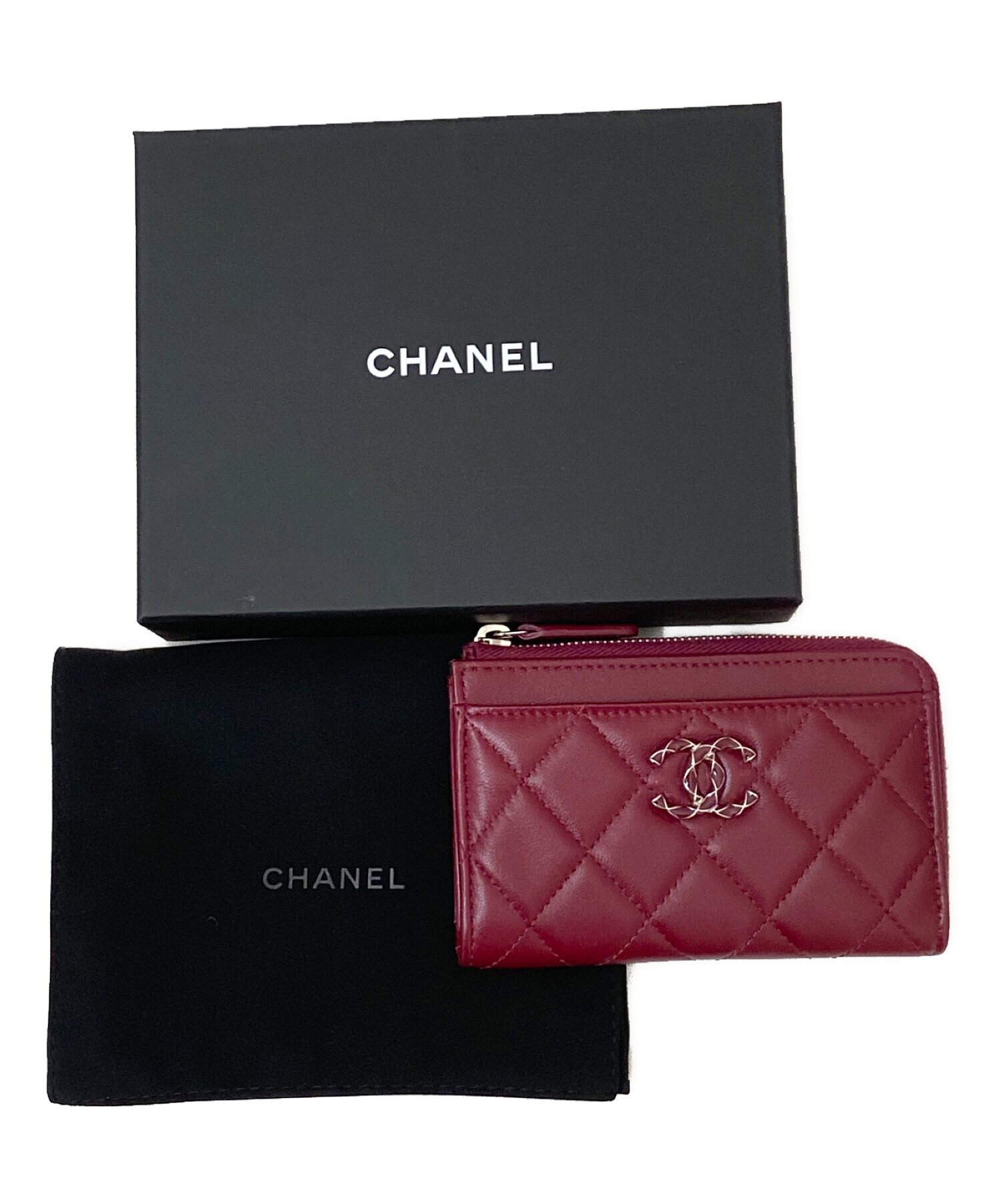 中古・古着通販】CHANEL (シャネル) フラグメントケース エンジ