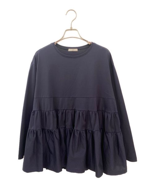 中古・古着通販】YORI (ヨリ) ティアードカットソー ネイビー サイズ