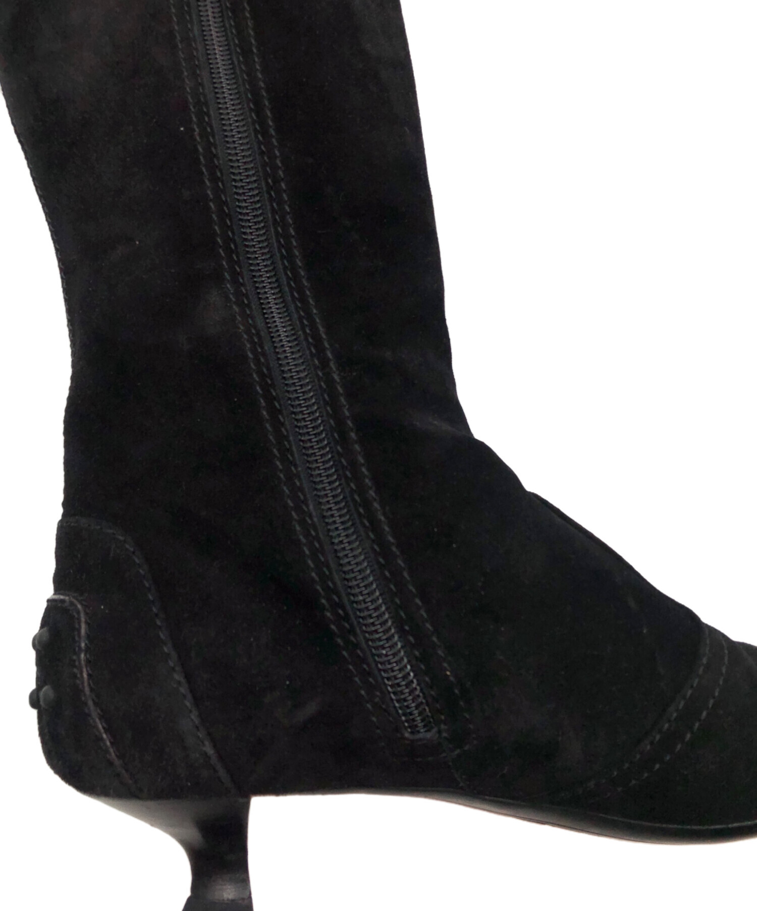 【新品】TOD'S（トッズ）レディース レザー ロングブーツ ブラック #37 トッズ TOD'S ロングブーツ 37 - レザー 黒 レディース 靴