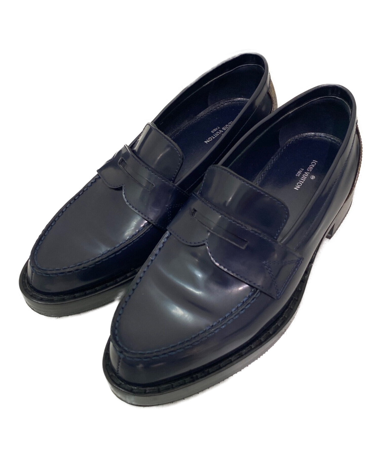 Louis Vuitton ネイビー ローファー ルイヴィトン LOUIS VUITTON