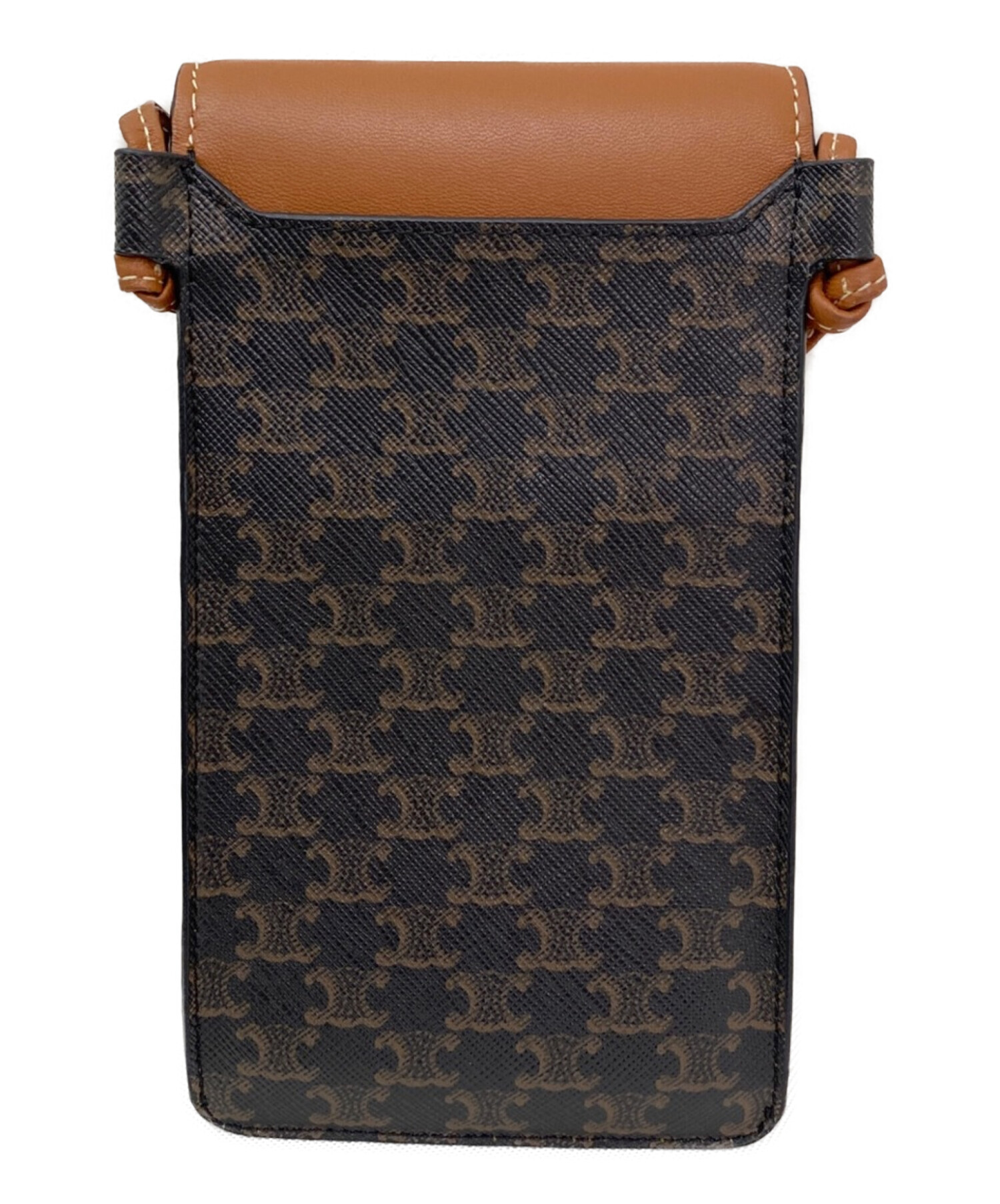 中古・古着通販】CELINE (セリーヌ) フラップ付きモバイルポーチ 