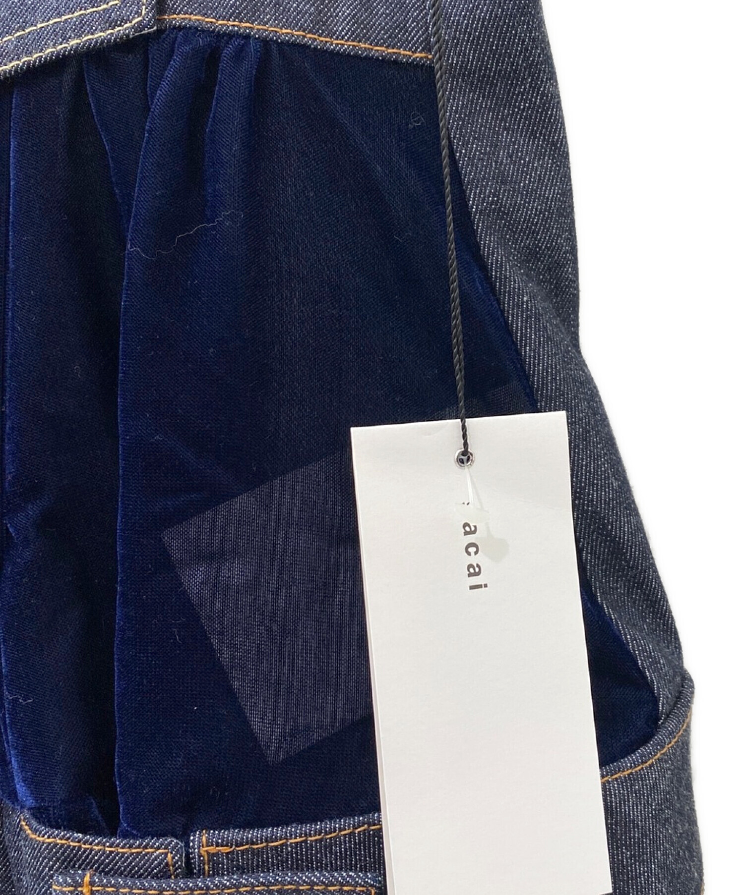 中古・古着通販】sacai (サカイ) ノースリーブドッキングブラウス 