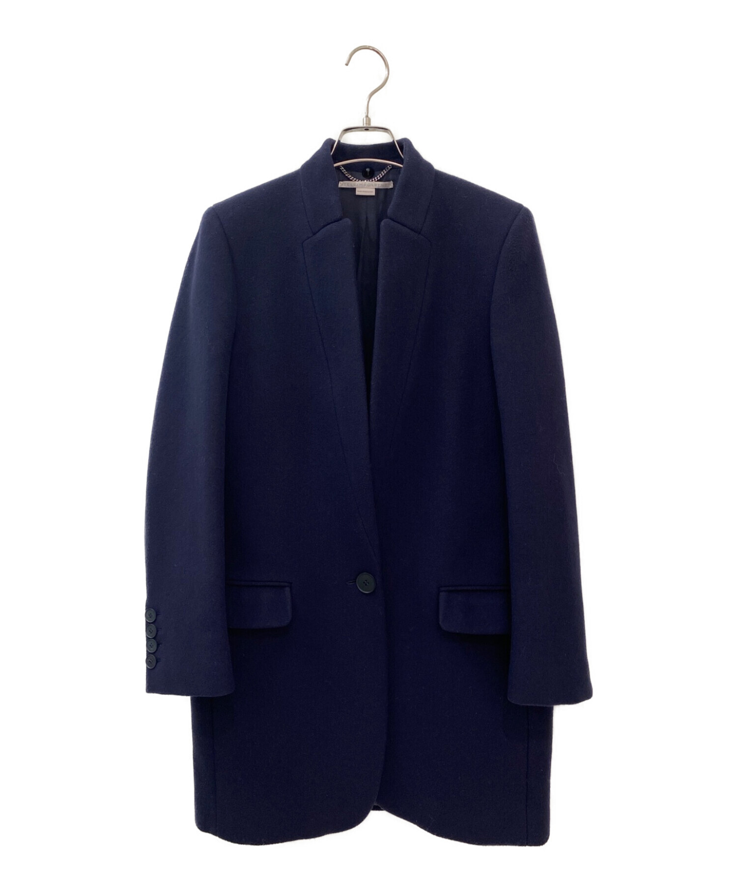 ステラマッカートニー Stella McCartney ウールコート ネイビー 中古・古着通販】STELLA McCARTNEY (ステラ マッカートニー) ダブル