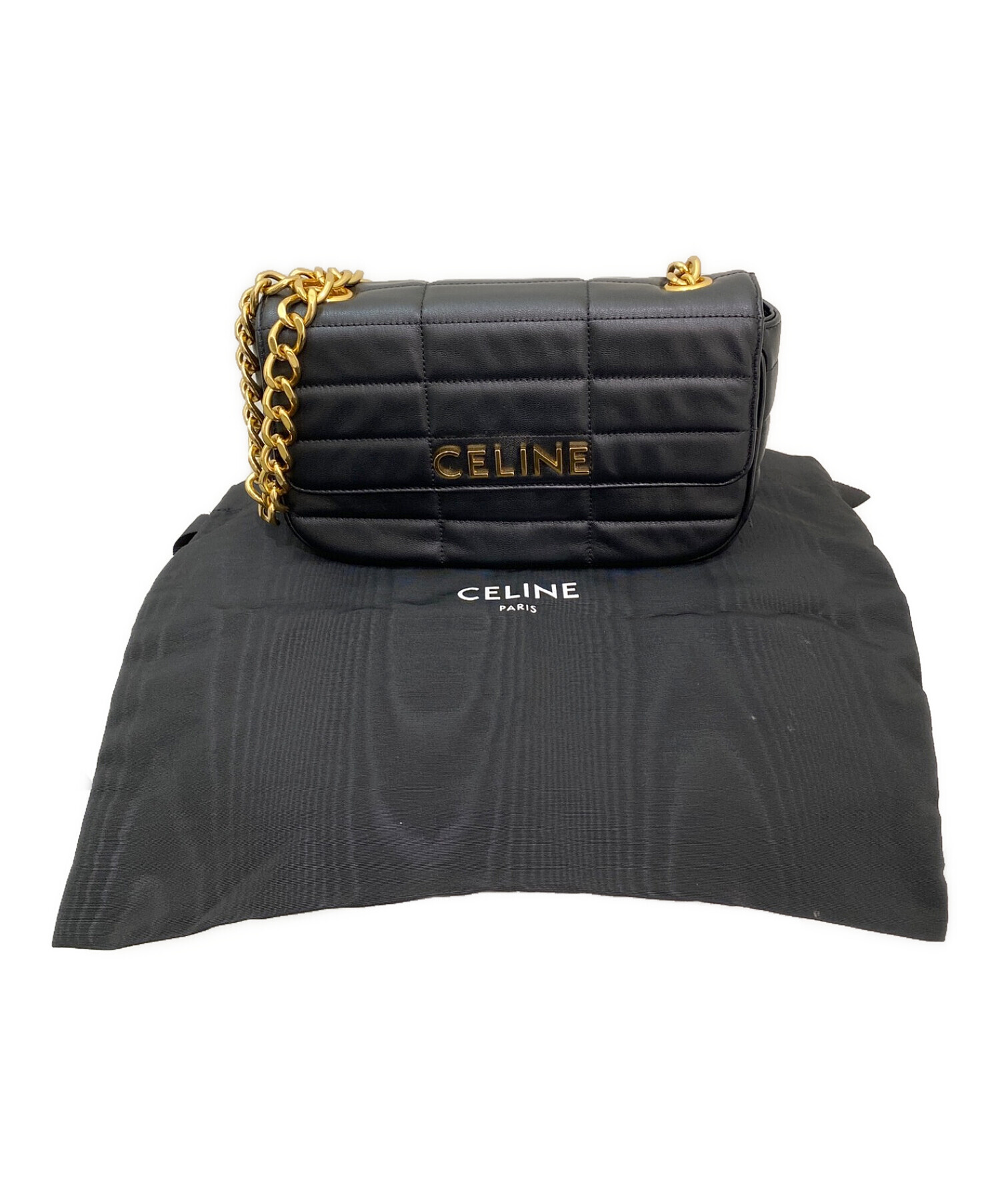 中古・古着通販】CELINE (セリーヌ) マトラッセモノクローム ブラック