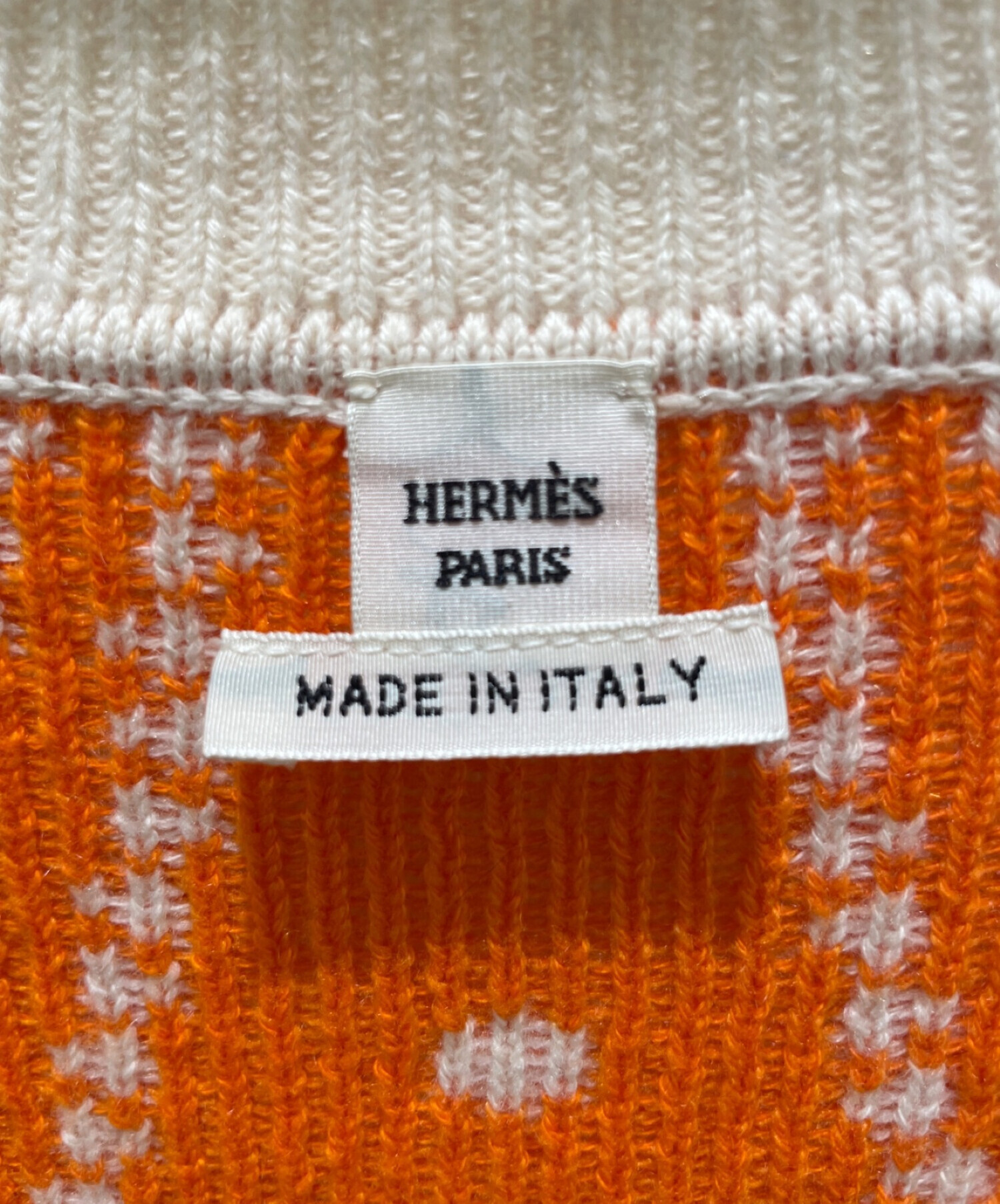 HERMES-PARIS イエロー カーディガン 38 HERMES-PARIS イエロー カーディガン 38