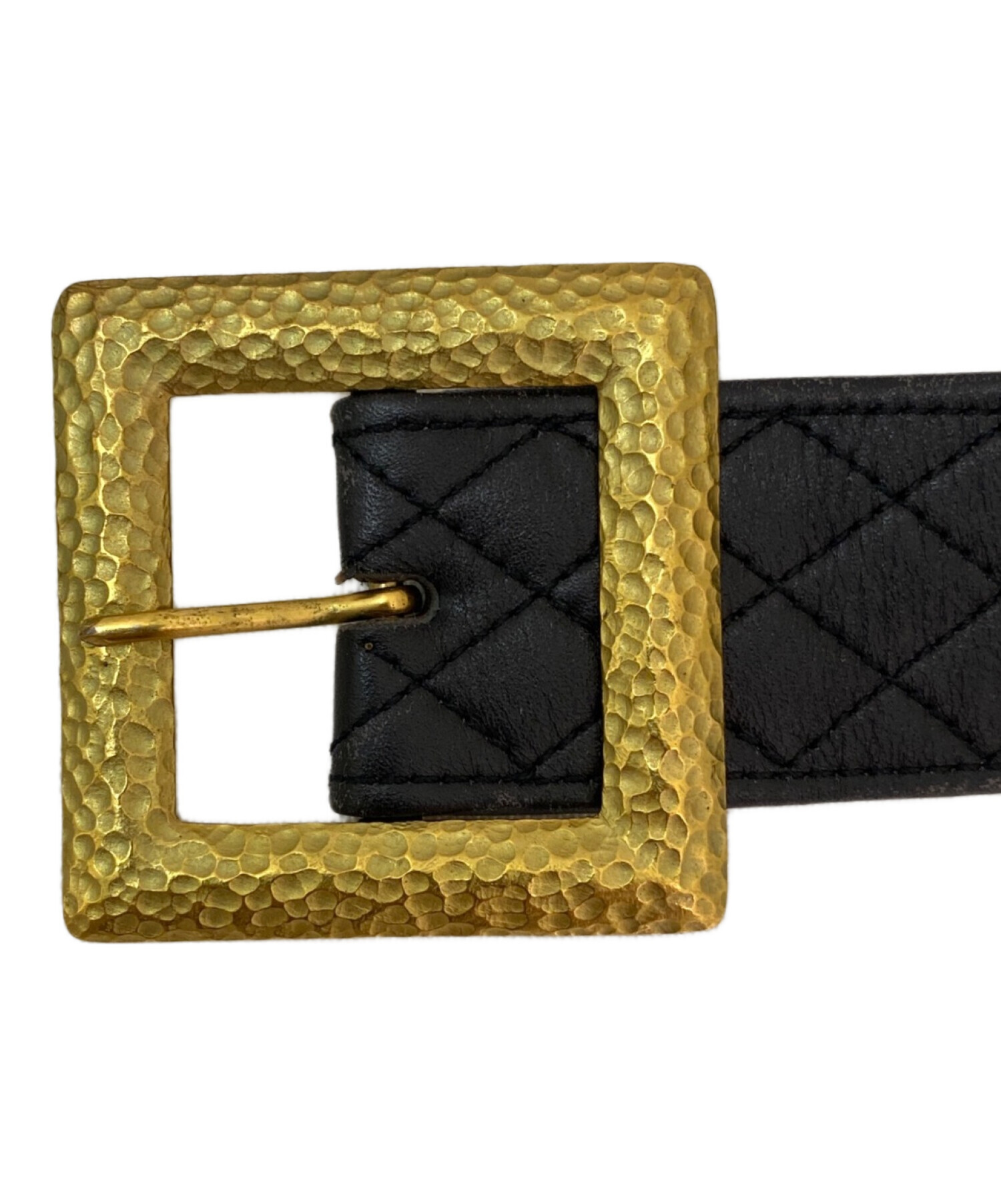 【CHANEL】マトラッセ　レザーベルト　ベルト 中古・古着通販】CHANEL (シャネル) マトラッセチェーンレザーベルト