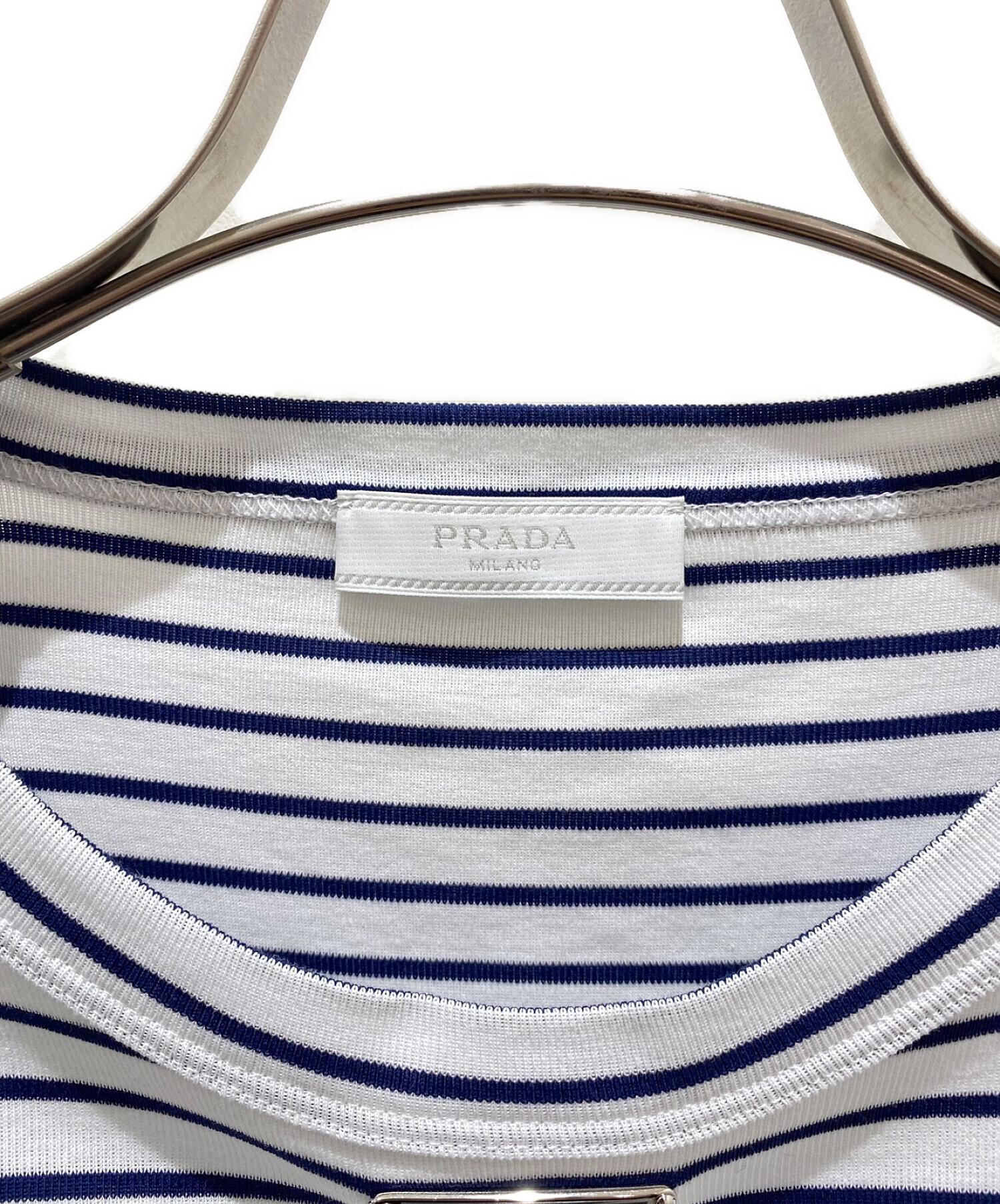 中古・古着通販】PRADA (プラダ) トライアングルロゴ付きボーダー