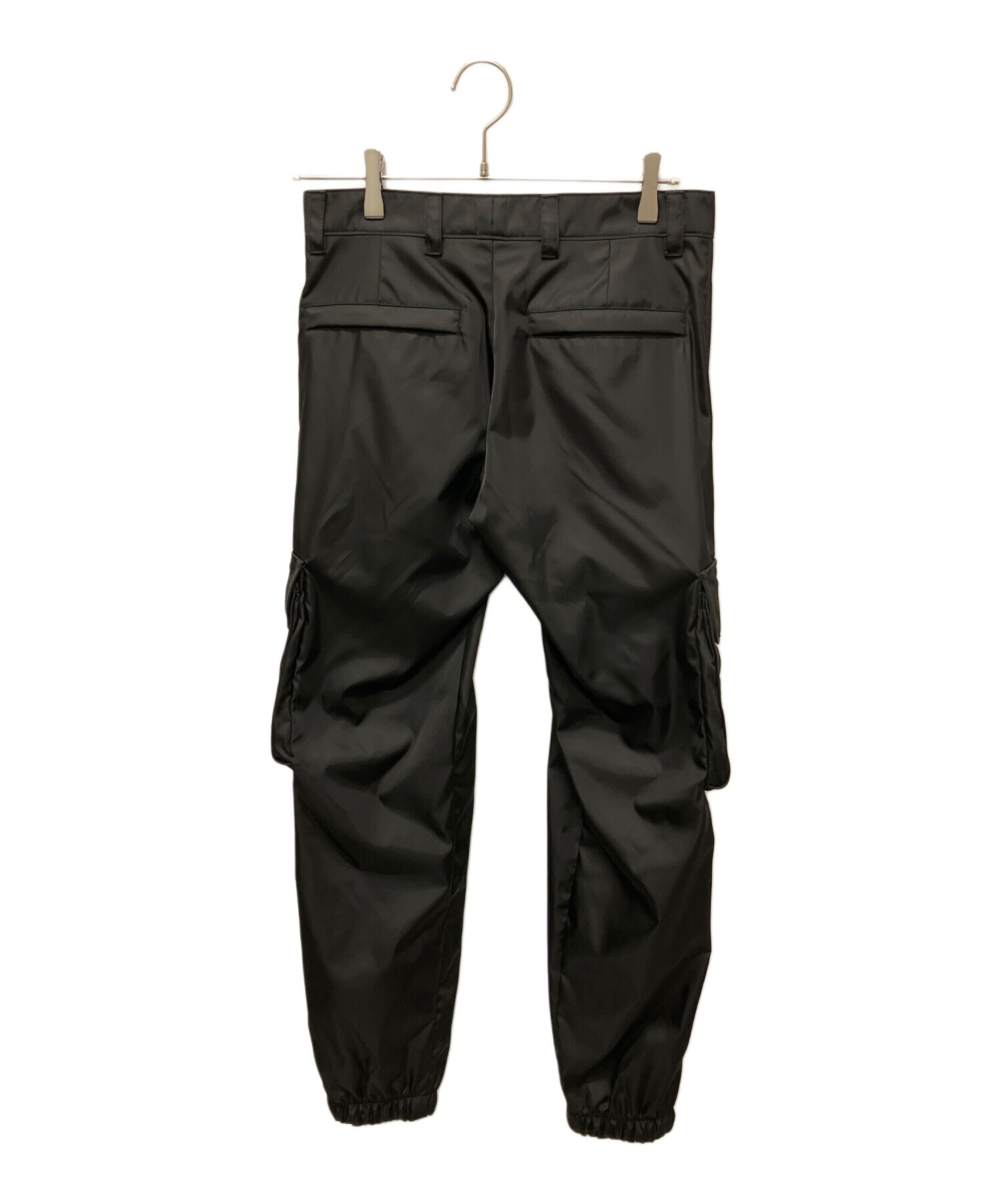 中古・古着通販】PRADA (プラダ) RE-NYLONカーゴロングパンツ ブラック