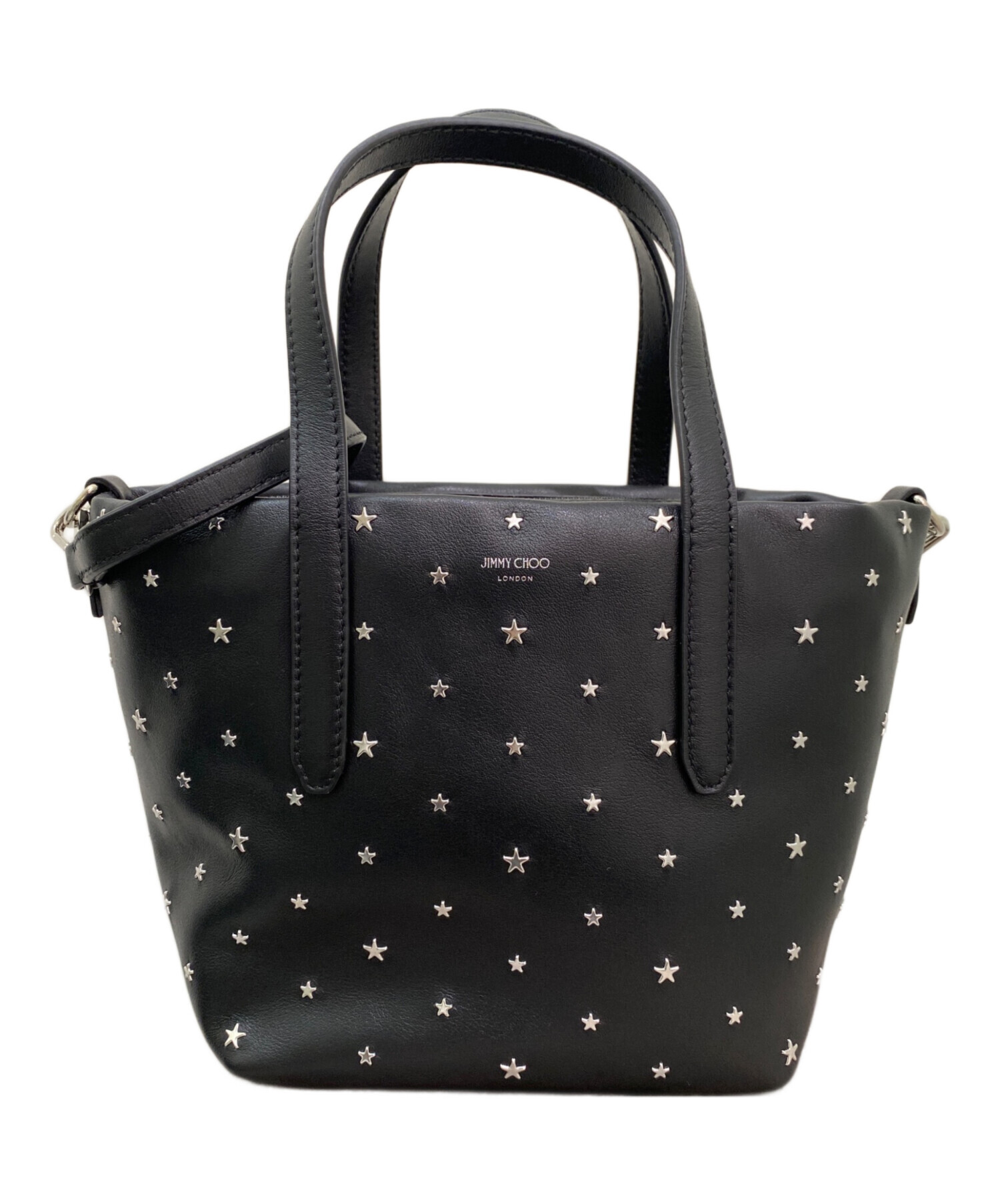 中古・古着通販】JIMMY CHOO (ジミーチュウ) 2WAYスタッズバッグ 