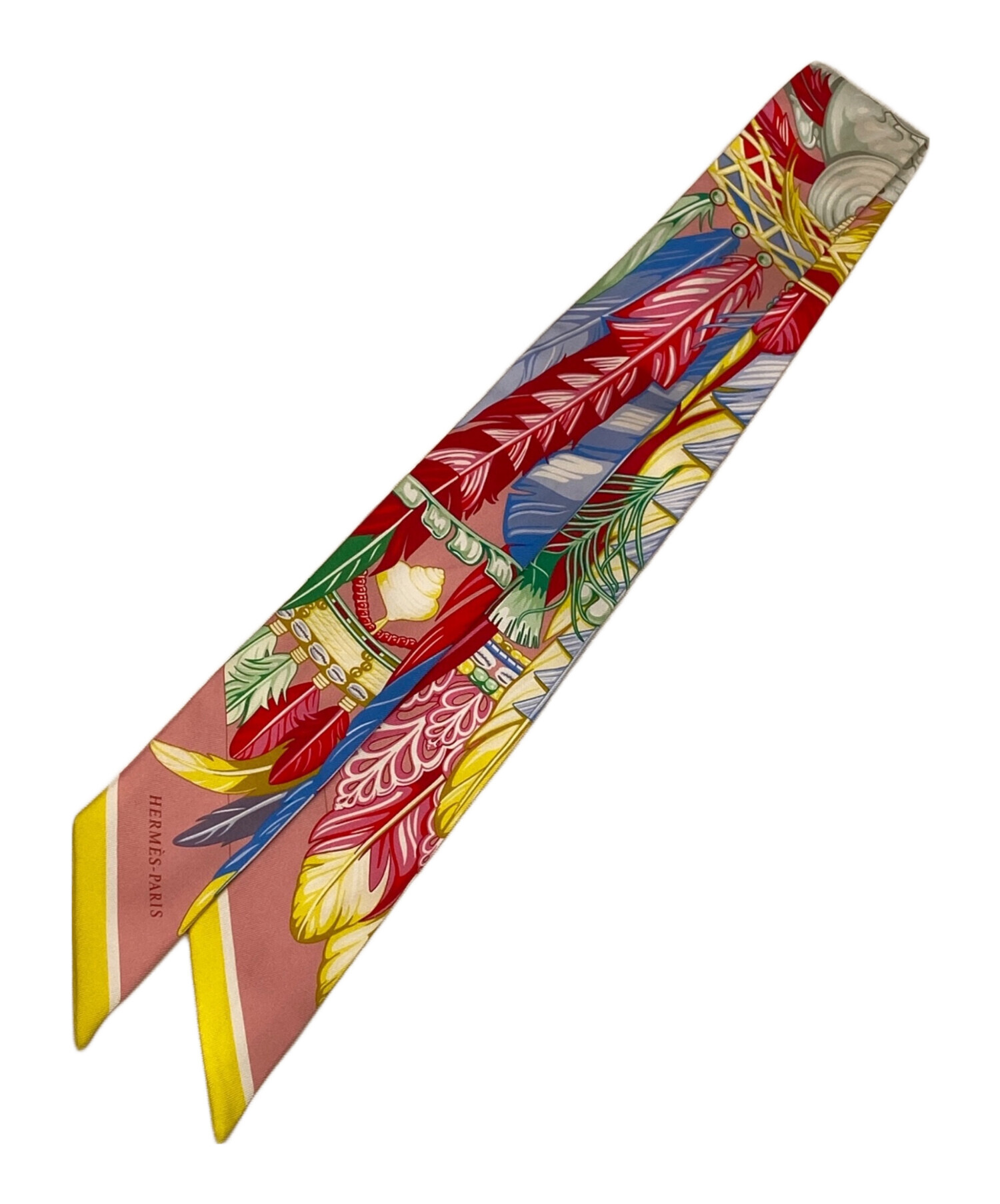 中古・古着通販】HERMES (エルメス) ツイリー マルチカラー(ピンク