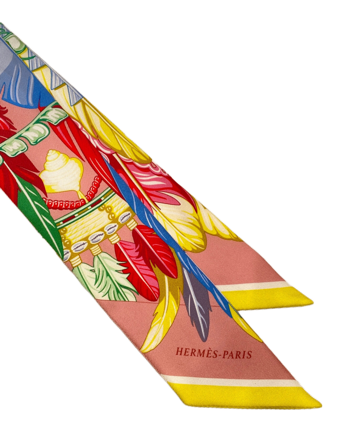 中古・古着通販】HERMES (エルメス) ツイリー マルチカラー(ピンク