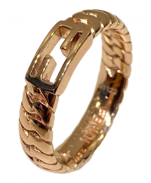 現行 【未使用級】フェンディ FENDI FFロゴ ブローチ ピンク ゴールド 現行 【未使用級】フェンディ FENDI FFロゴ ブローチ ピンク ゴールド