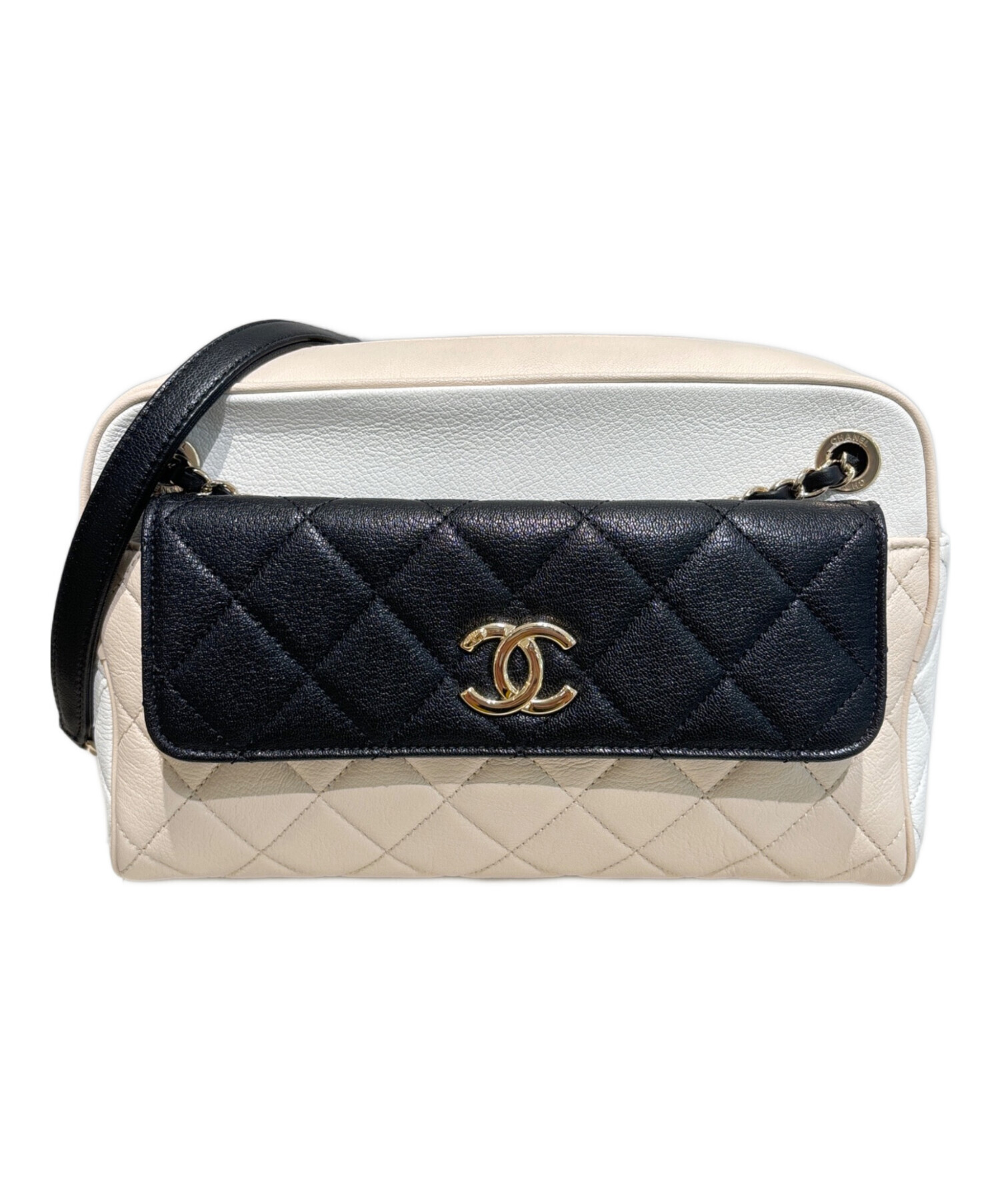 CHANEL ショルダーバッグ ホワイト/ブラック CHANEL シャネル スポーツ 