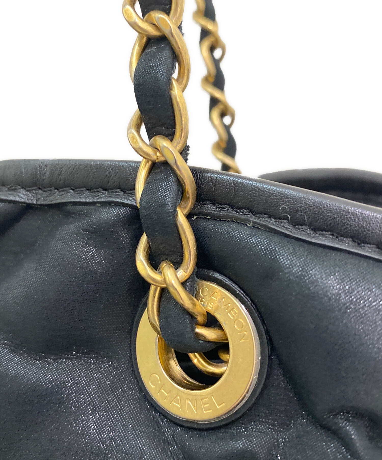 中古・古着通販】CHANEL (シャネル) キルティングトートバッグ