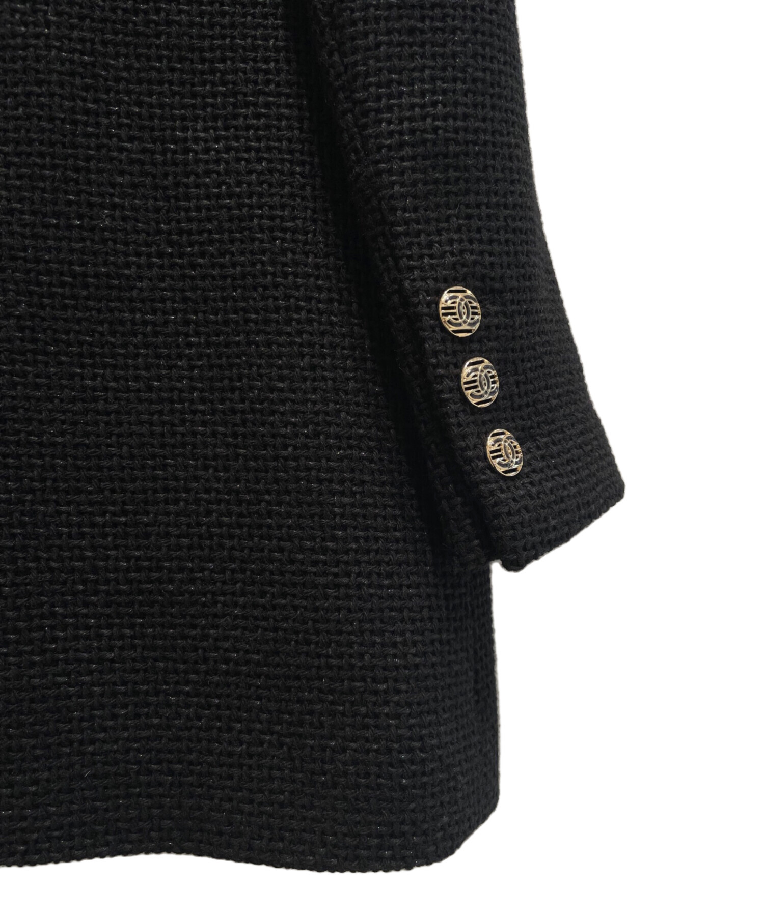 中古・古着通販】CHANEL (シャネル) ココボタンツイードダブルコート