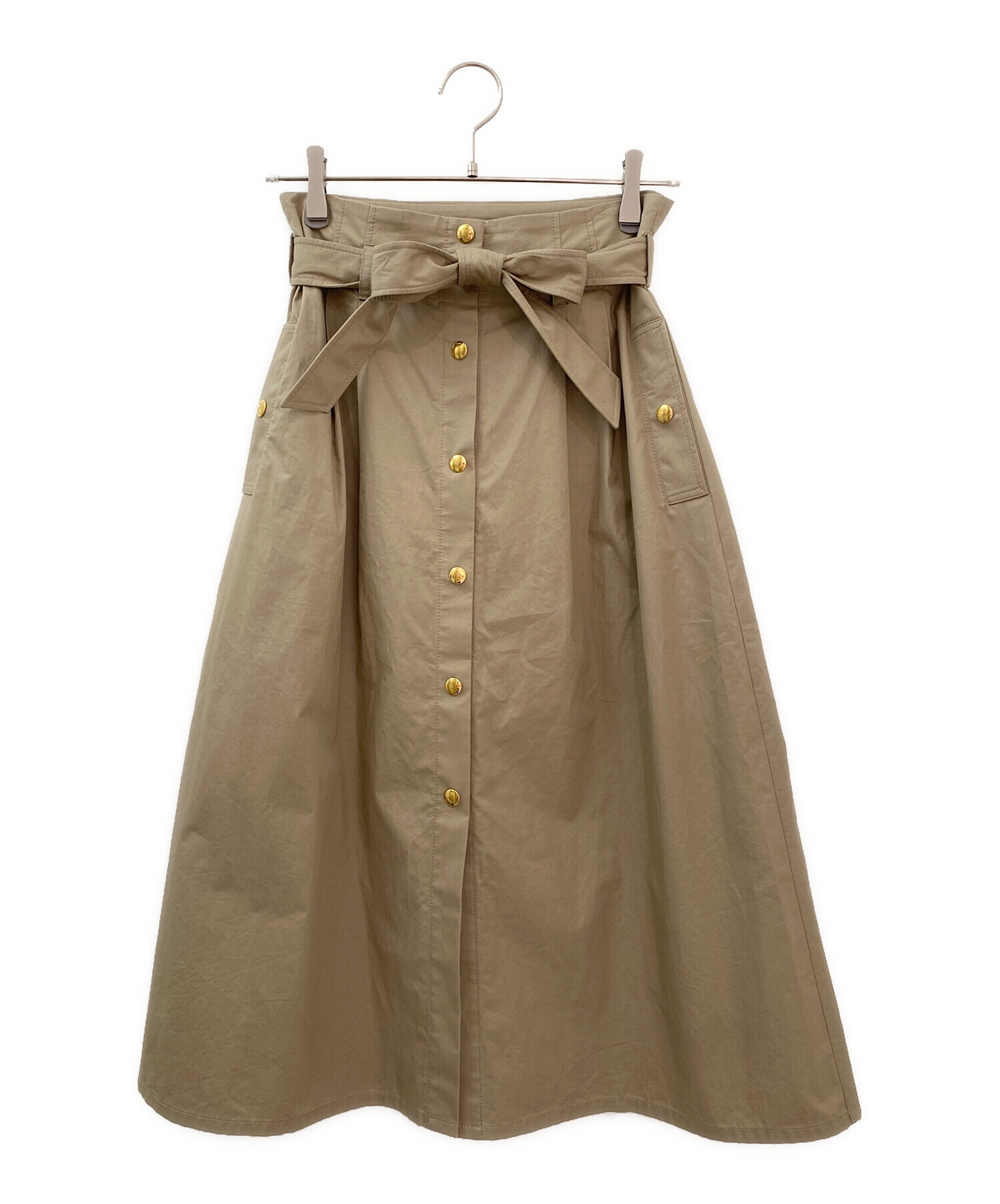 中古・古着通販】CELINE (セリーヌ) トリオンフボタンロングスカート 