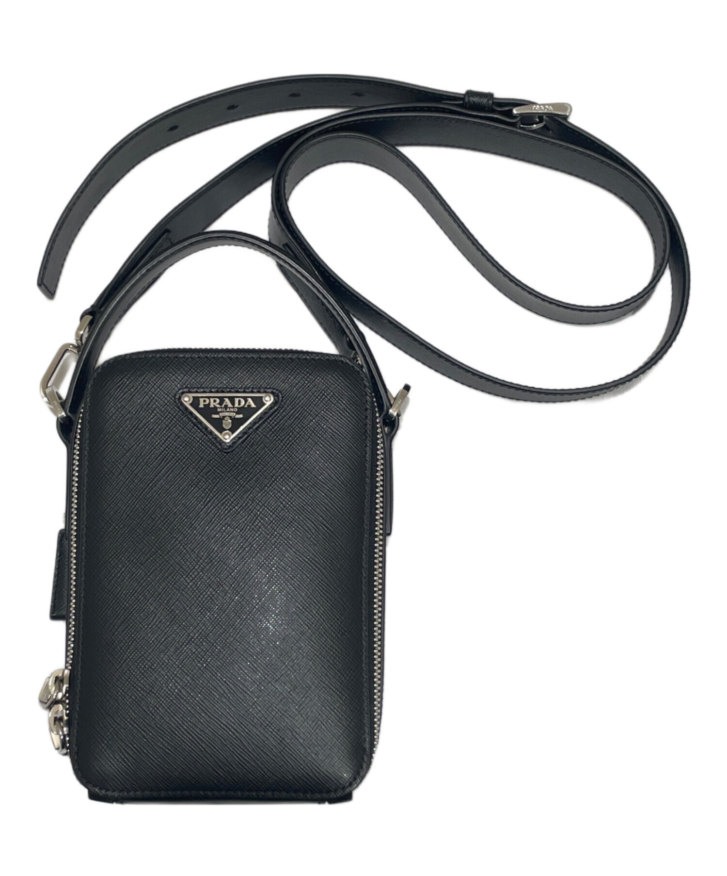 PRADA ブラック クロスボディバッグ PRADA(プラダ) ⁄ レザークロス 