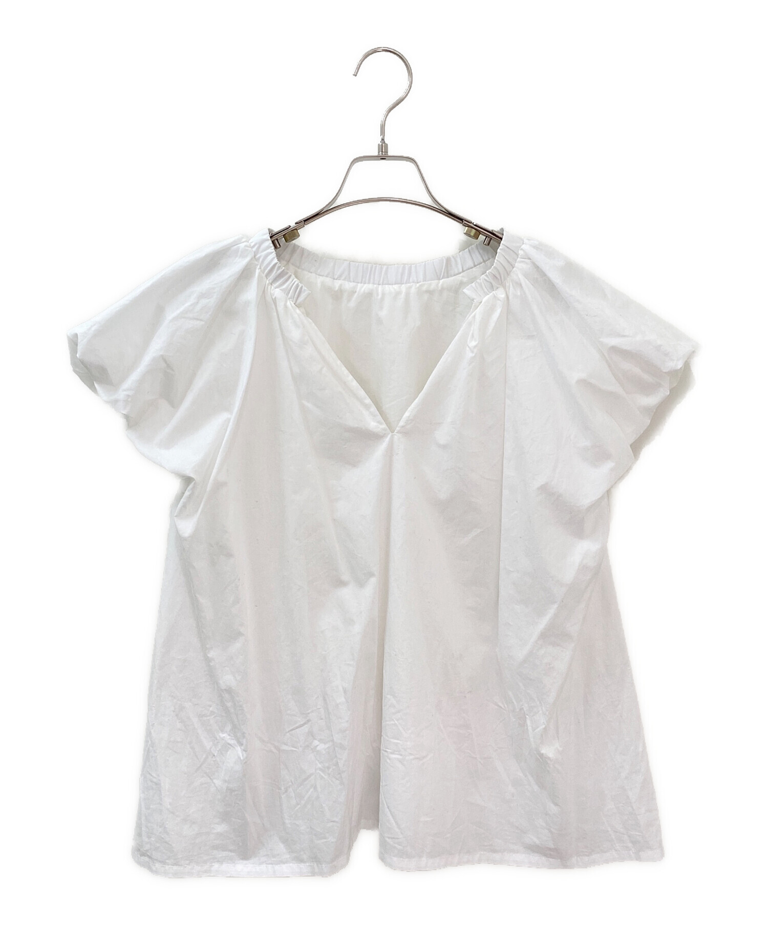 中古・古着通販】CELERI (セルリ) COTTON PUFF ブラウス ホワイト 