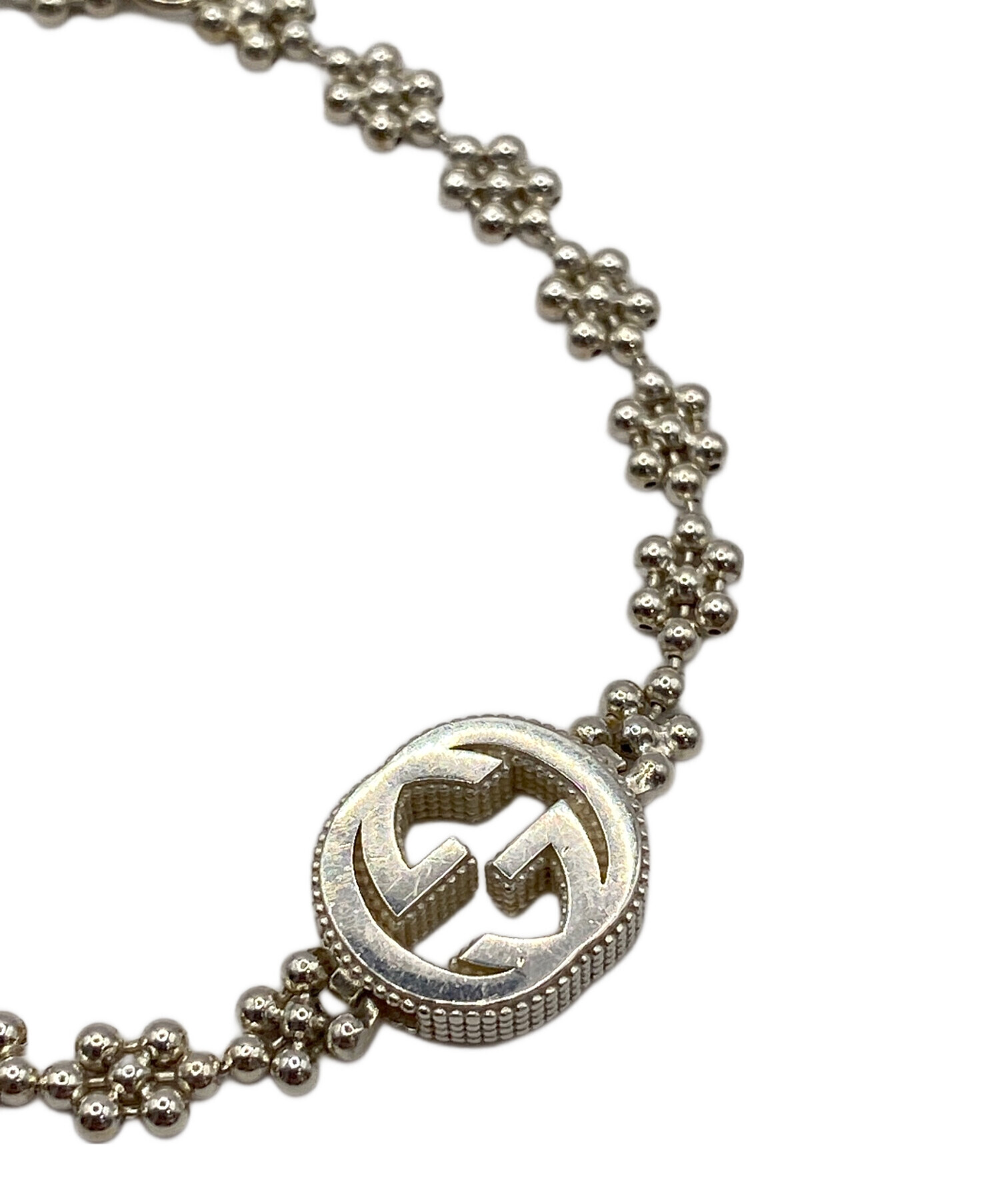 中古・古着通販】GUCCI (グッチ) インターロッキングシルバー 