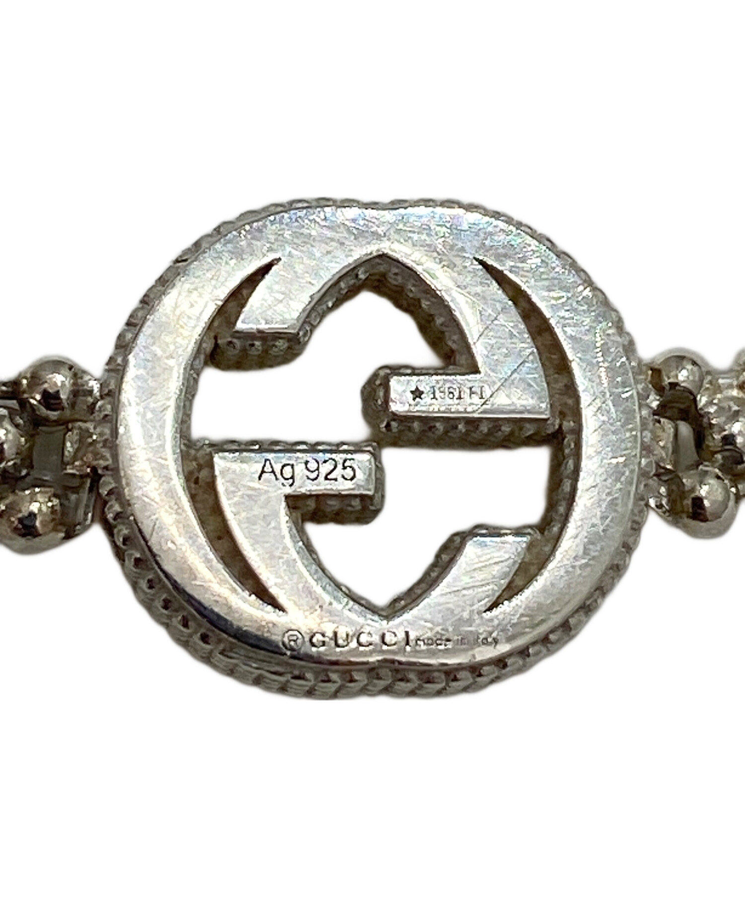 中古・古着通販】GUCCI (グッチ) インターロッキングシルバー 