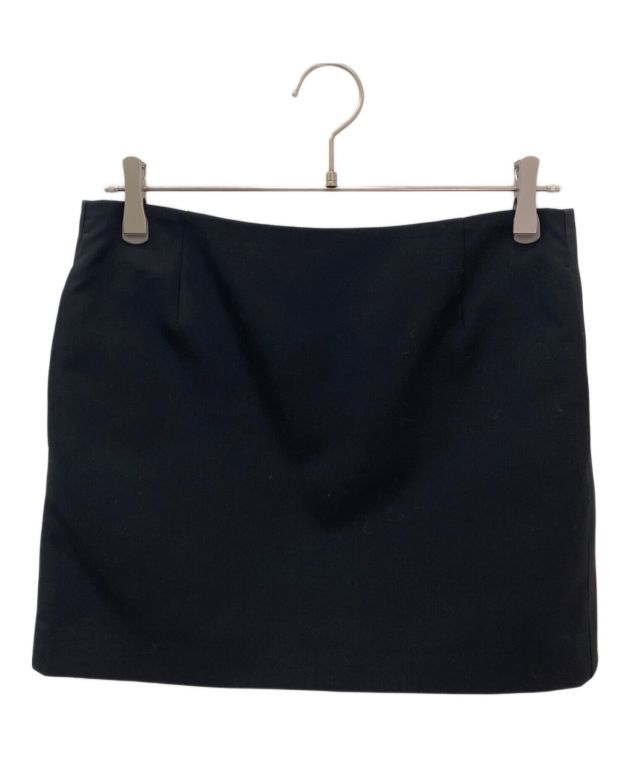 sacai ミニスカート　ブラック 中古・古着通販】sacai (サカイ) サイドラインマイクロミニスカート