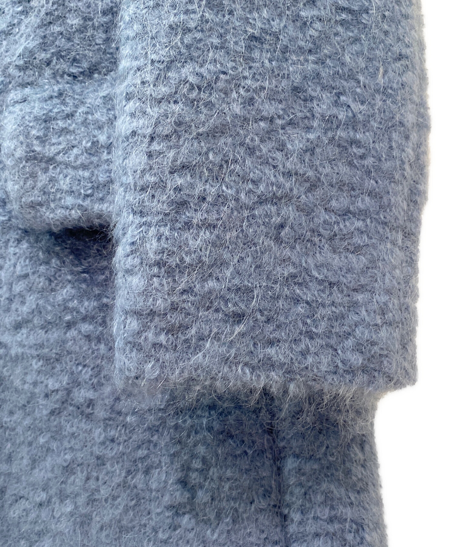 中古・古着通販】MIU MIU (ミュウミュウ) モヘアコート スカイブルー