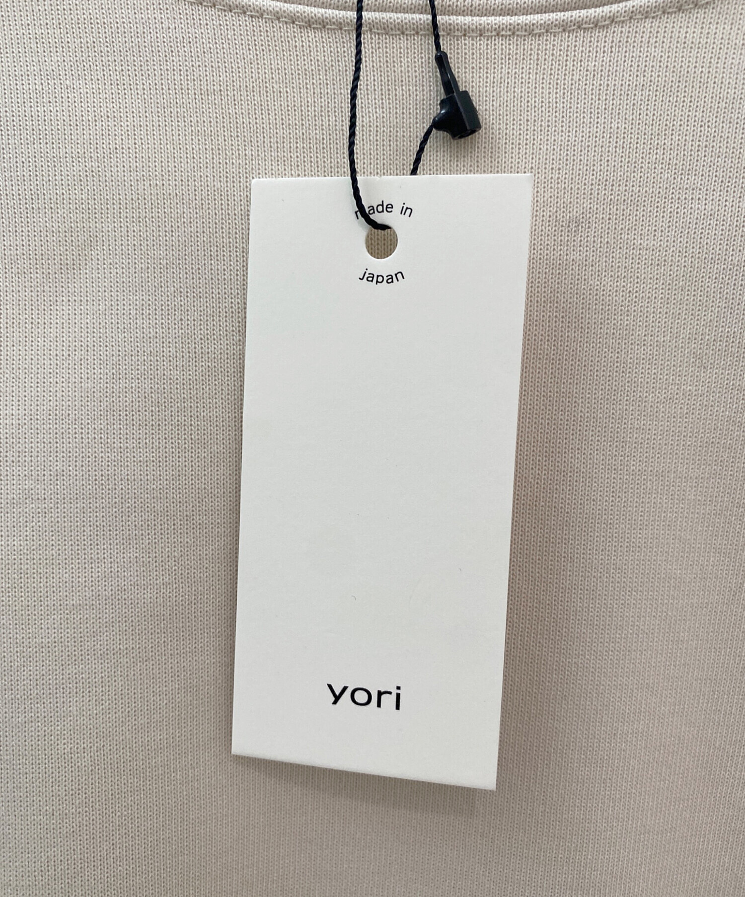 新品　未使用　yori チャンキーヘムラウンドTee 中古・古着通販】YORI (ヨリ) チャンキーヘムラウンドTee ブラック