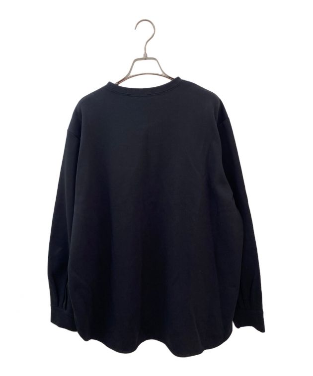 中古・古着通販】YORI (ヨリ) チャンキーヘムラウンドTee ブラック