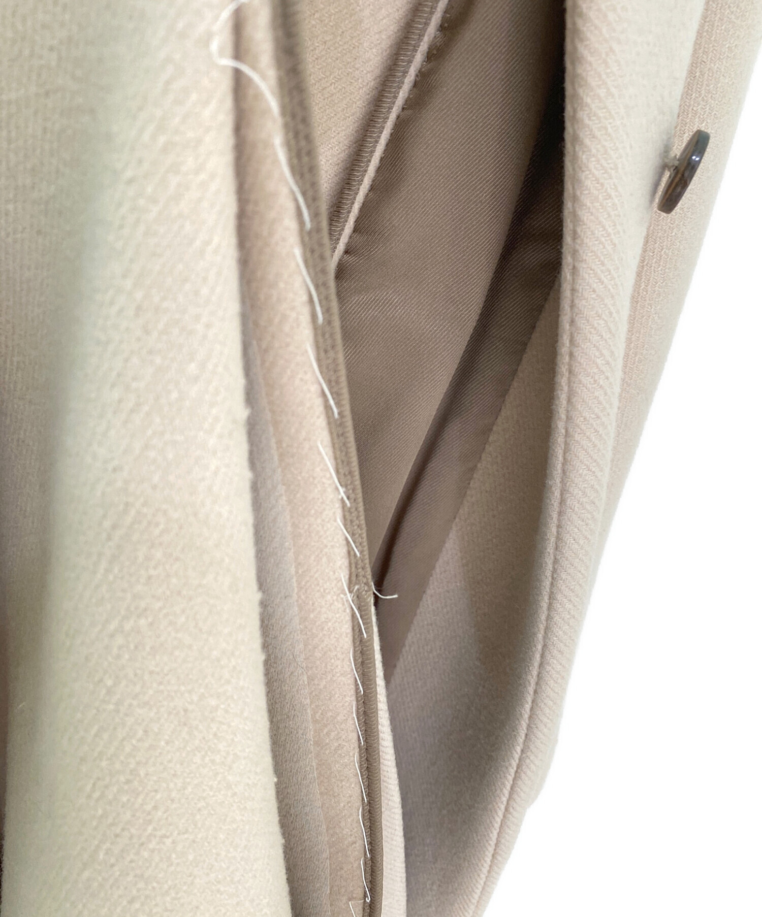 GUCCI】フード付き ウールカシミヤ混コート ベージュ 42